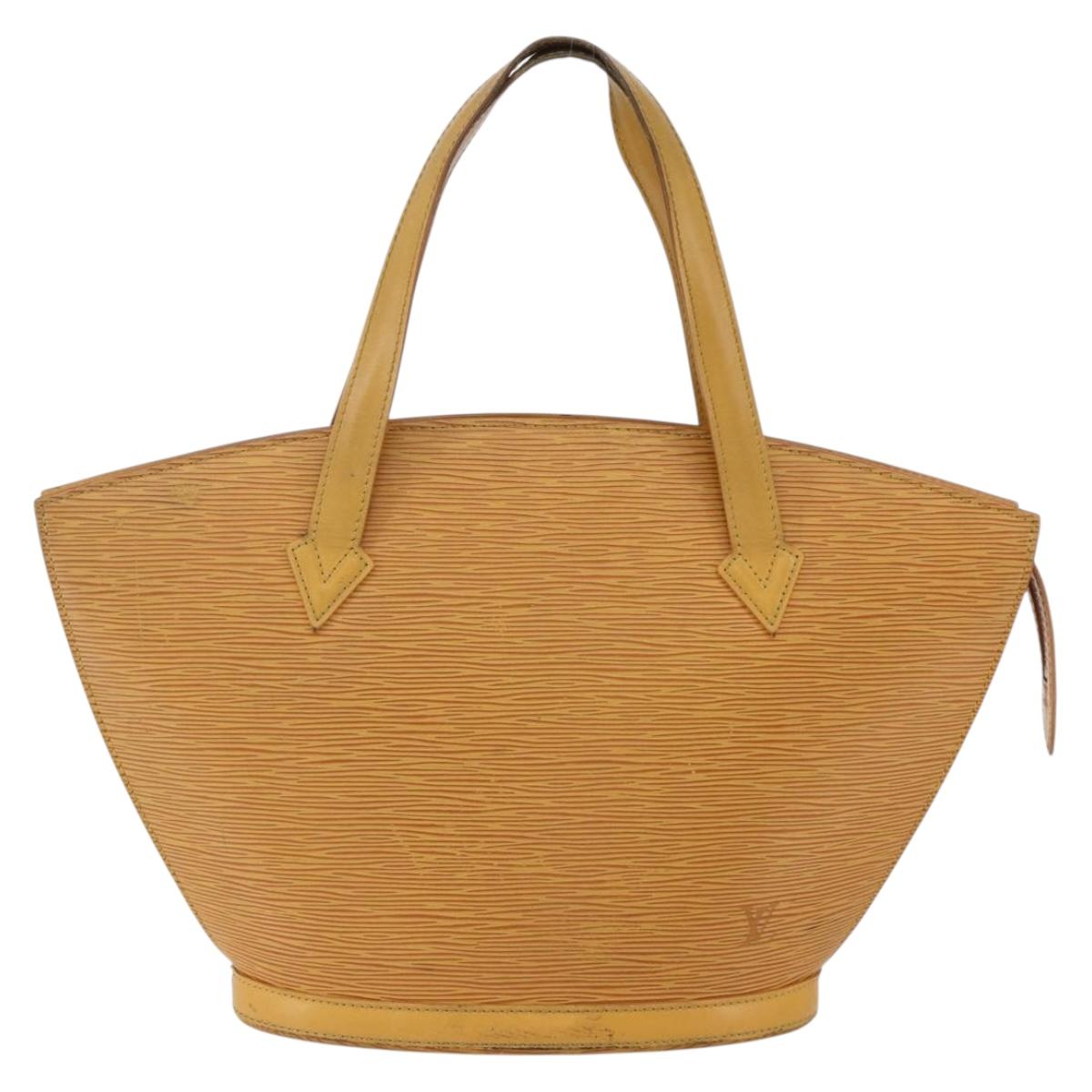 LOUIS VUITTON Epi Saint Jacques Hand Bag Yellow M52279 LV Auth 150504
