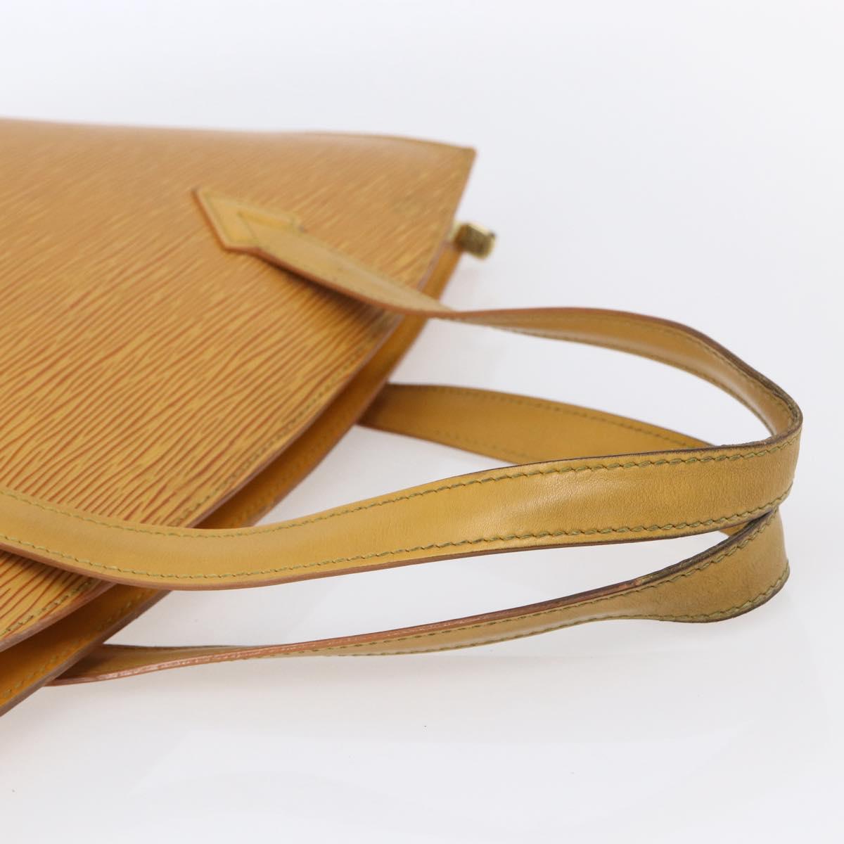 LOUIS VUITTON Epi Saint Jacques Hand Bag Yellow M52279 LV Auth 150504