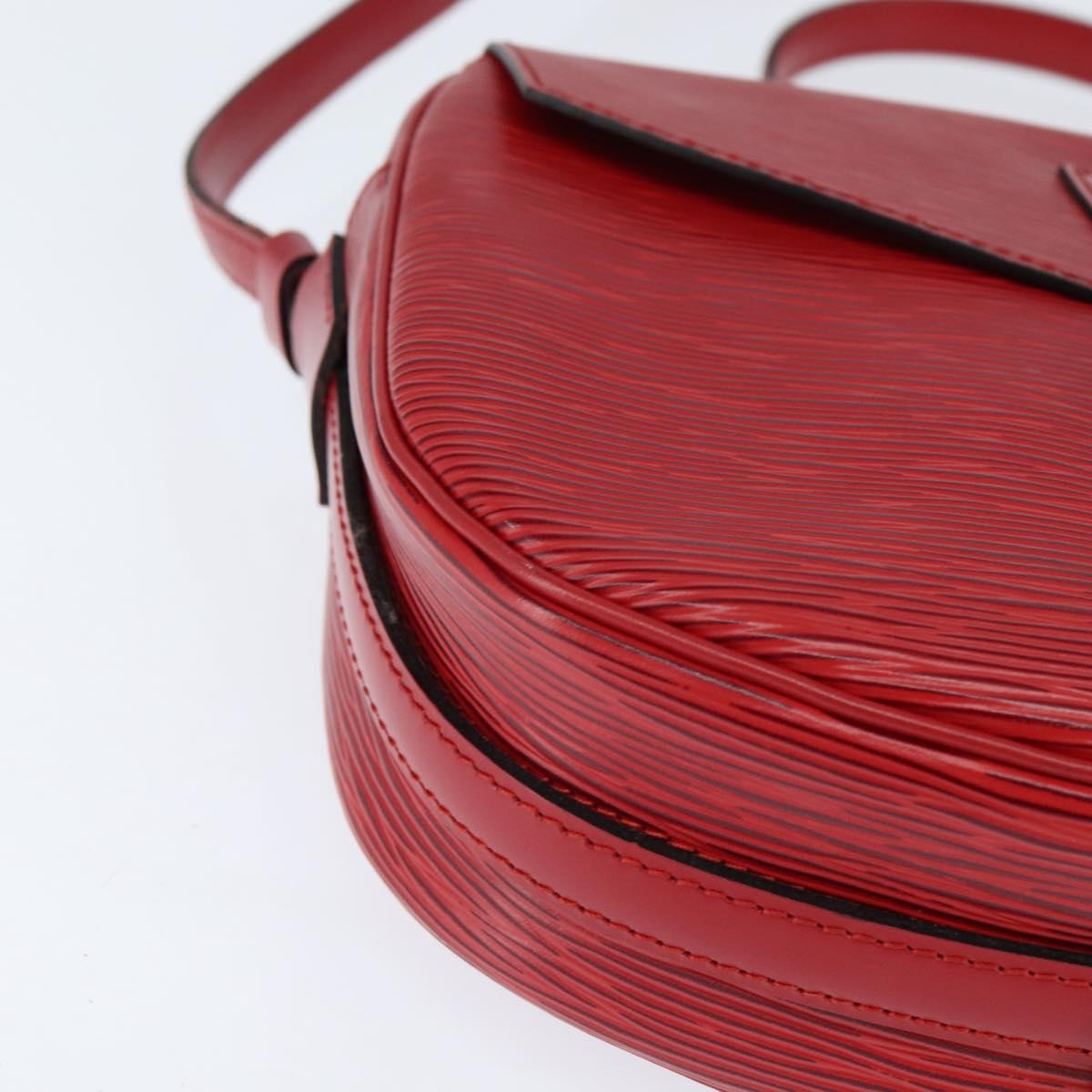 LOUIS VUITTON Epi Jeune Fille MM Shoulder Bag Red M52157 LV Auth 150510