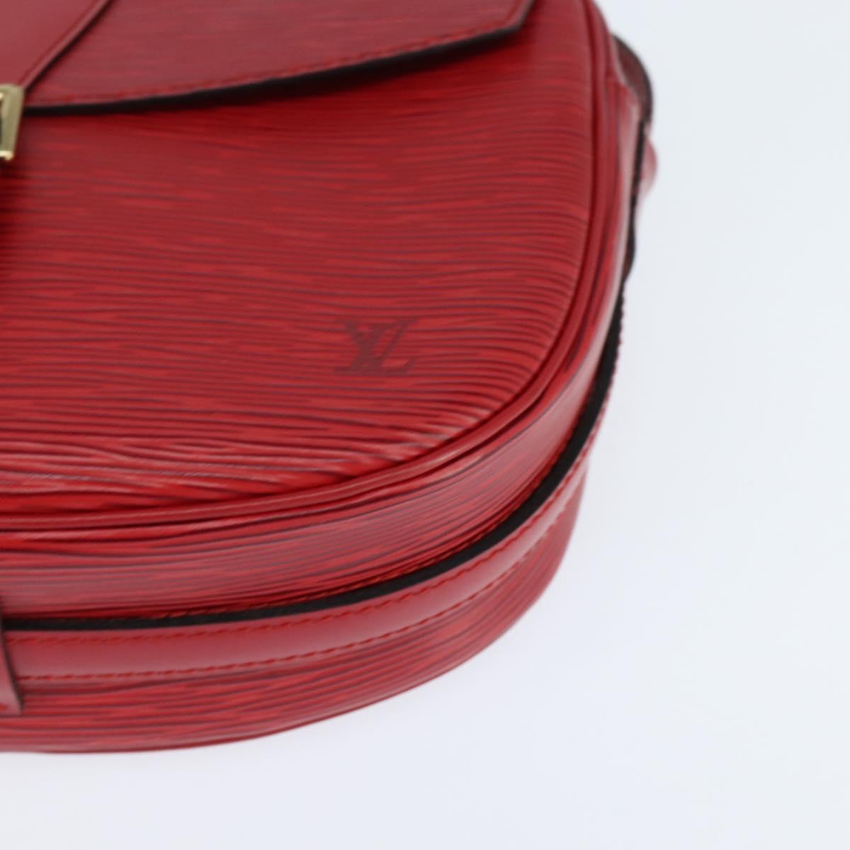 LOUIS VUITTON Epi Jeune Fille MM Shoulder Bag Red M52157 LV Auth 150510