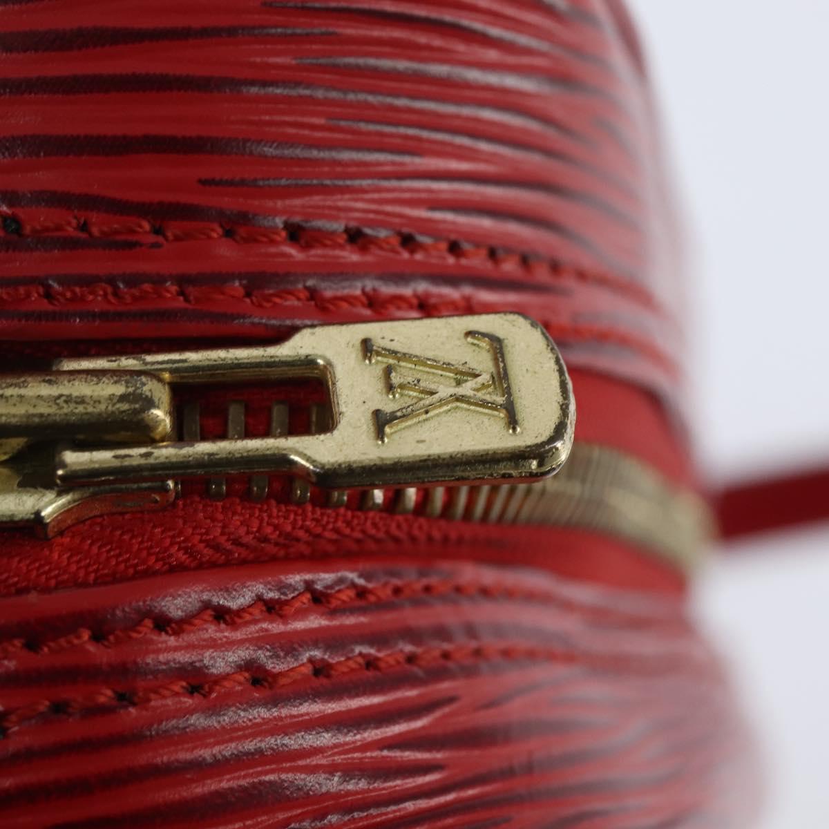 LOUIS VUITTON Epi Jeune Fille MM Shoulder Bag Red M52157 LV Auth 150510