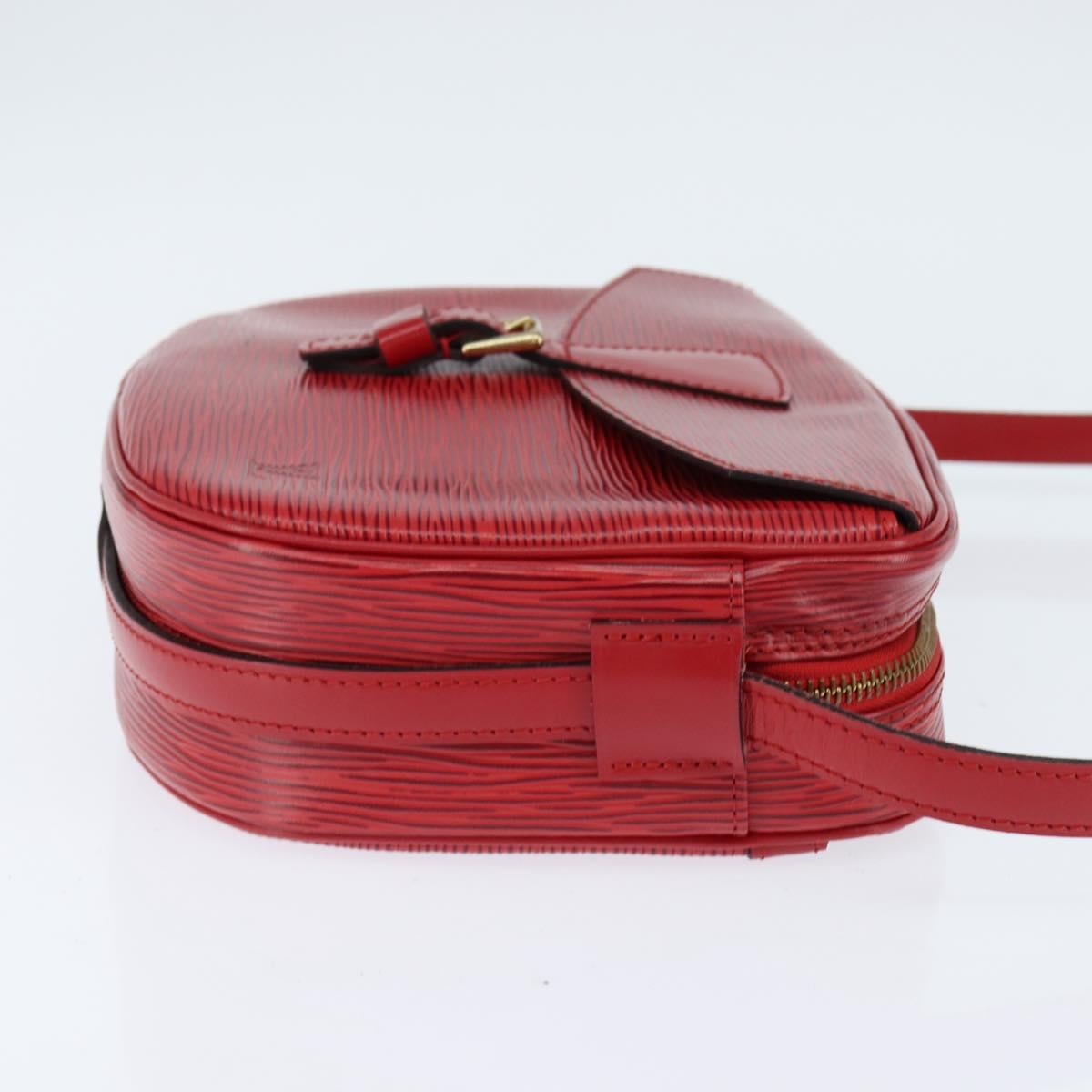 LOUIS VUITTON Epi Jeune Fille MM Shoulder Bag Red M52157 LV Auth 150510