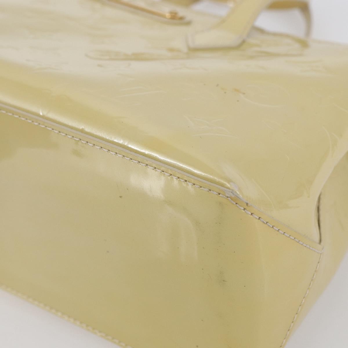 LOUIS VUITTON Monogram Vernis Wilshire PM Hand Bag Broncorail M91452 Auth 150528