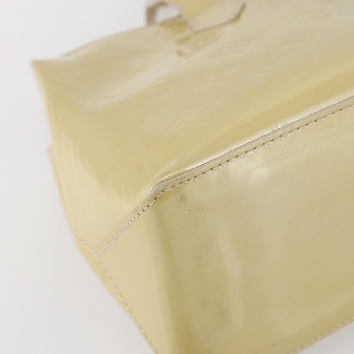 LOUIS VUITTON Monogram Vernis Wilshire PM Hand Bag Broncorail M91452 Auth 150528