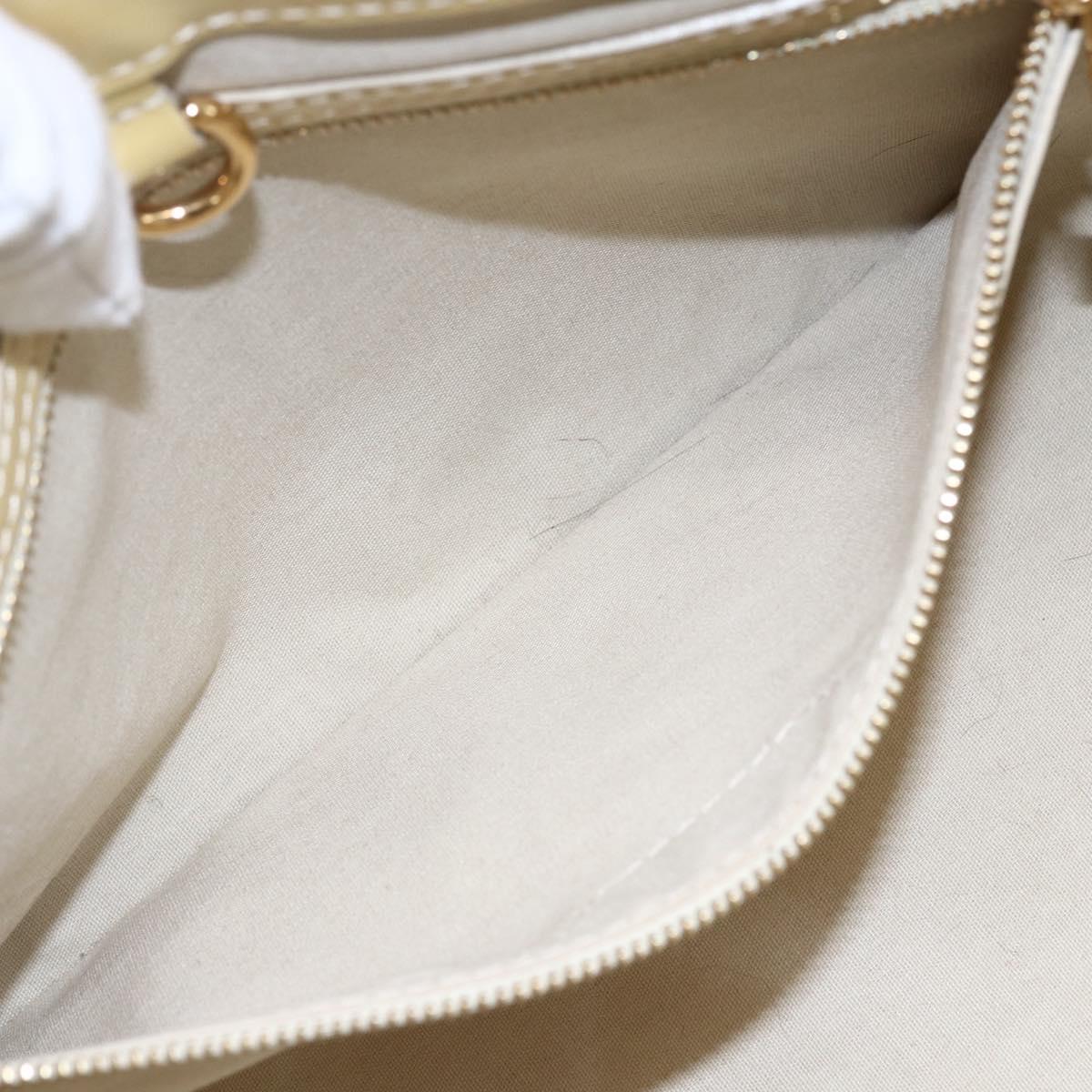 LOUIS VUITTON Monogram Vernis Wilshire PM Hand Bag Broncorail M91452 Auth 150528