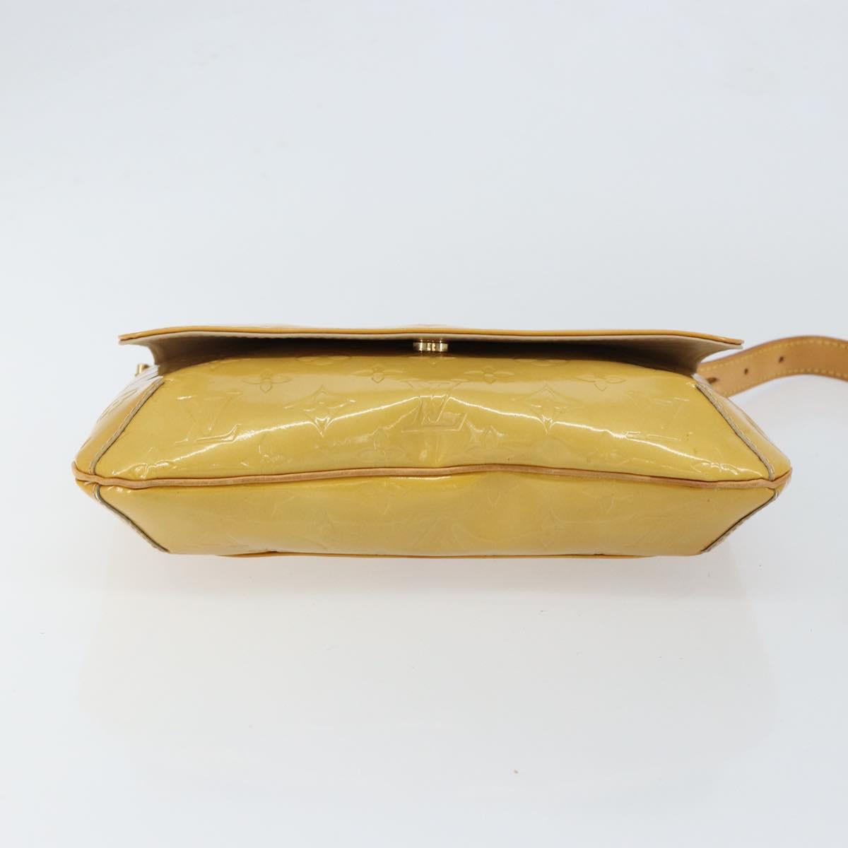 LOUIS VUITTON Monogram Vernis Thompson Street Bag Beige M91301 LV Auth 150529