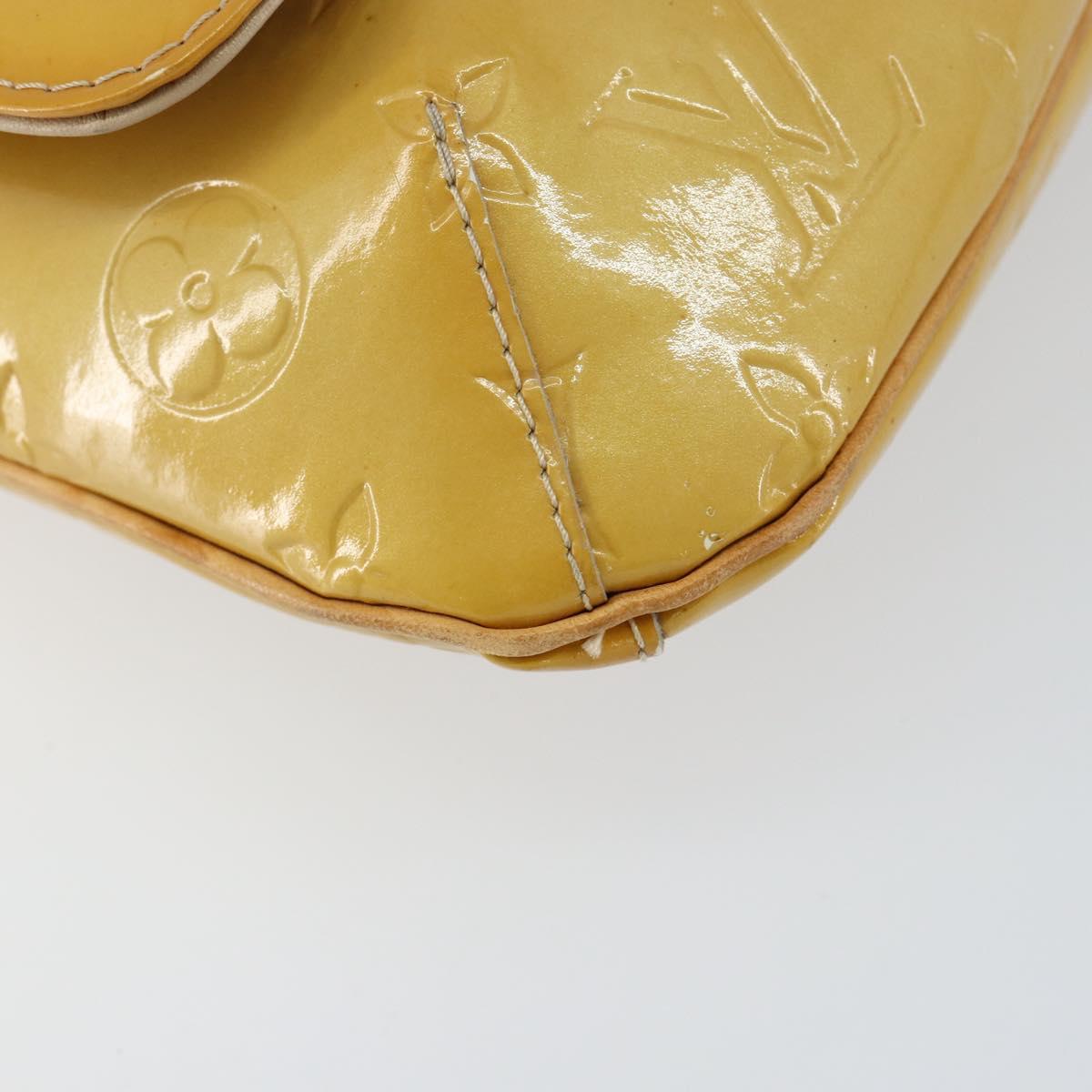 LOUIS VUITTON Monogram Vernis Thompson Street Bag Beige M91301 LV Auth 150529