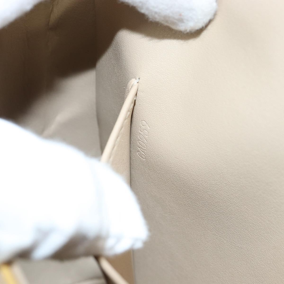 LOUIS VUITTON Monogram Vernis Thompson Street Bag Beige M91301 LV Auth 150529