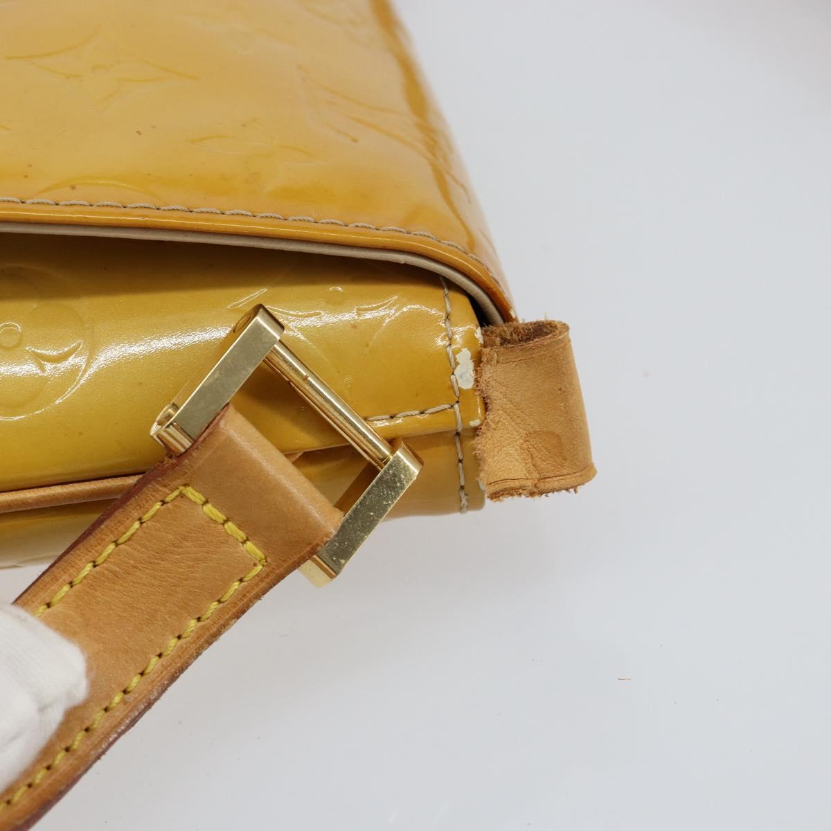 LOUIS VUITTON Monogram Vernis Thompson Street Bag Beige M91301 LV Auth 150529