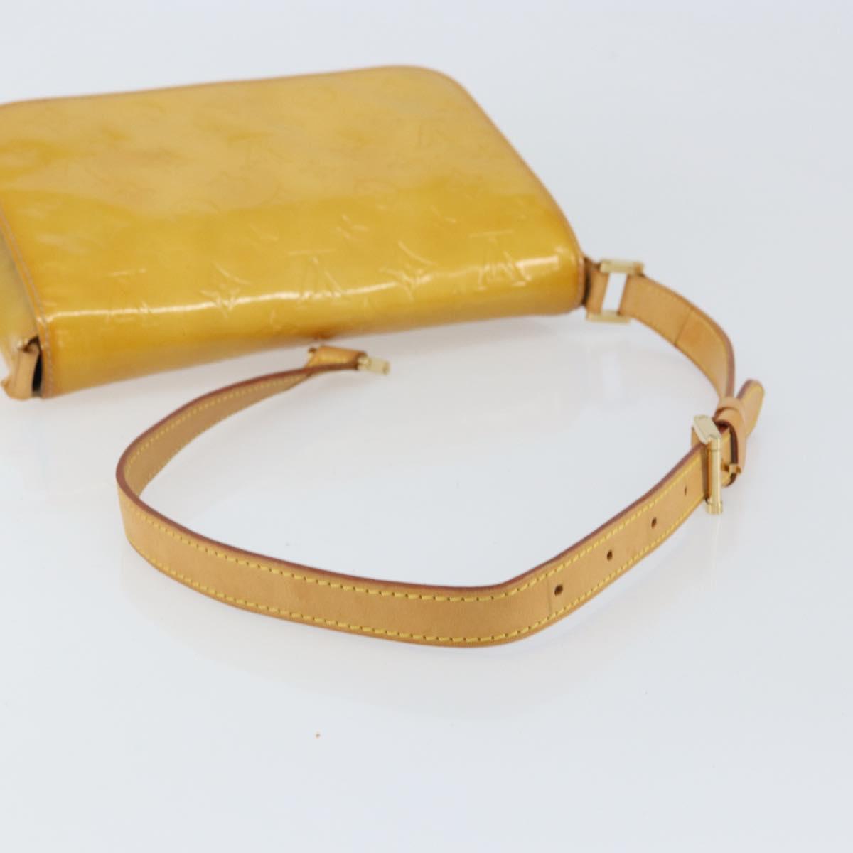 LOUIS VUITTON Monogram Vernis Thompson Street Bag Beige M91301 LV Auth 150529