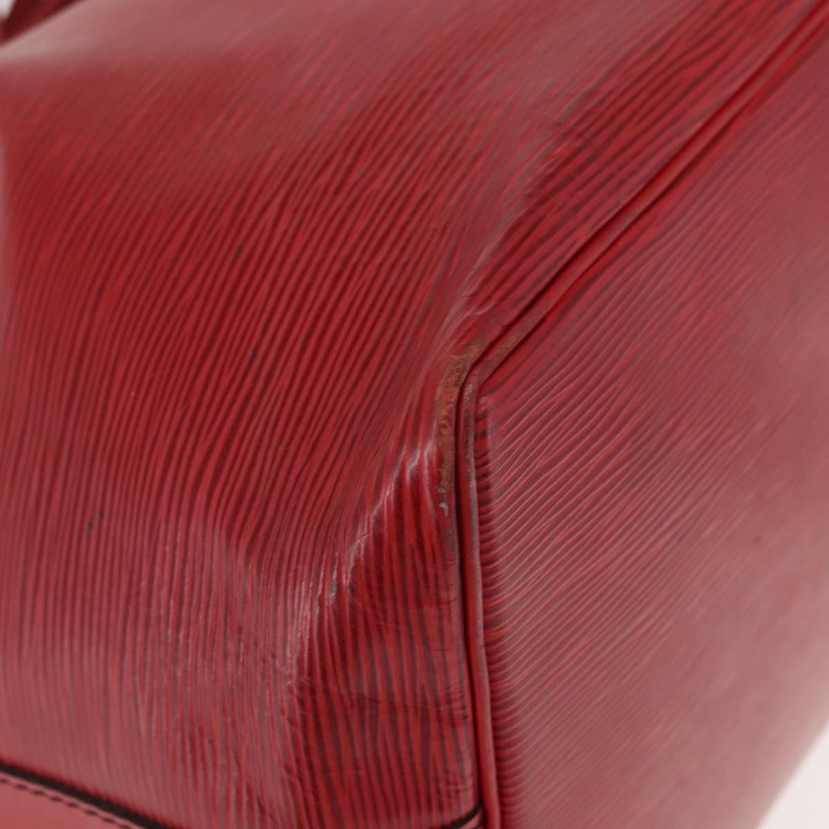 LOUIS VUITTON Epi Petit Noe Shoulder Bag Red M44107 LV Auth 150540