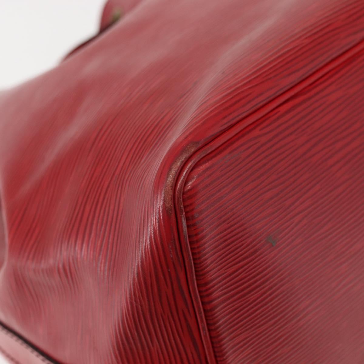 LOUIS VUITTON Epi Petit Noe Shoulder Bag Red M44107 LV Auth 150540