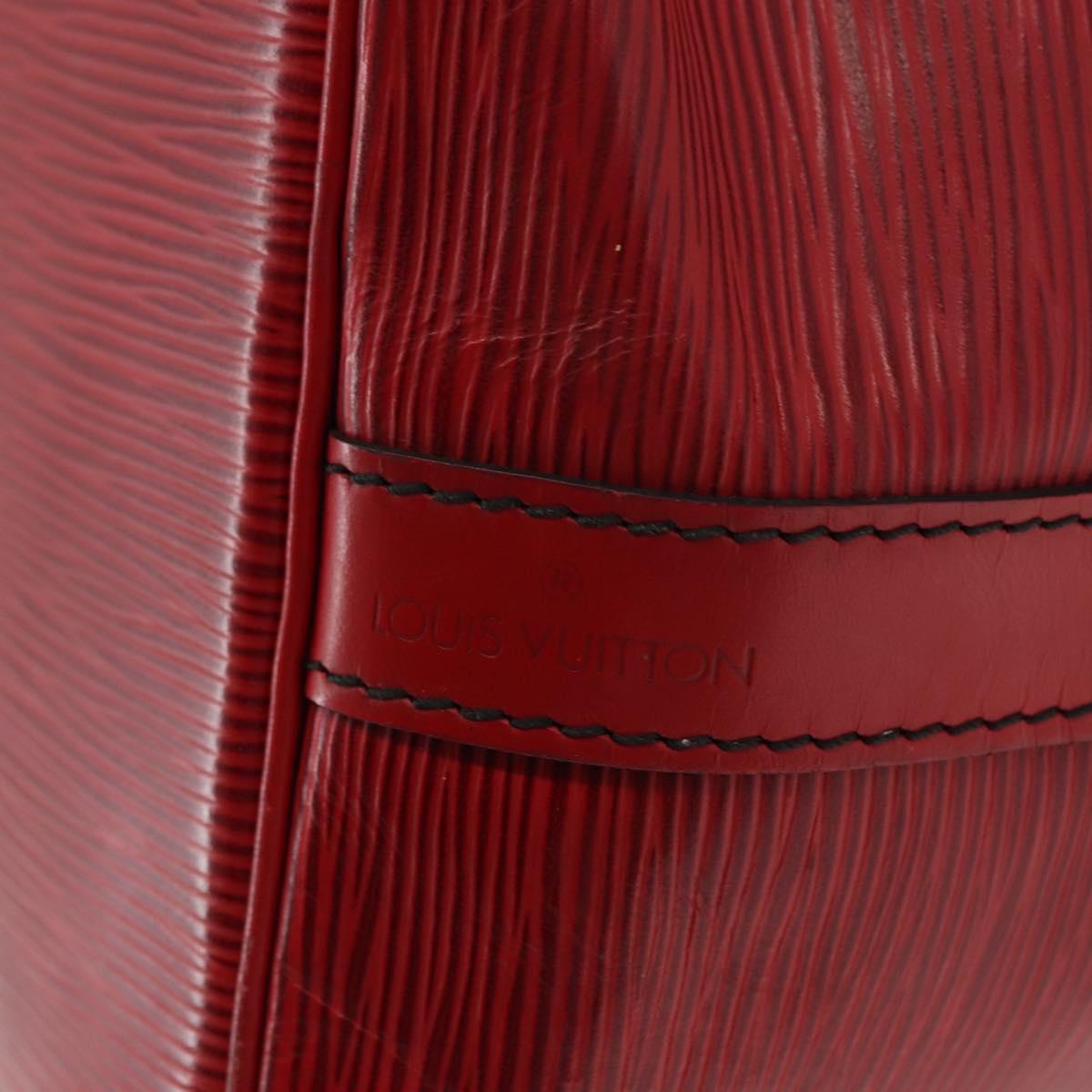 LOUIS VUITTON Epi Petit Noe Shoulder Bag Red M44107 LV Auth 150540