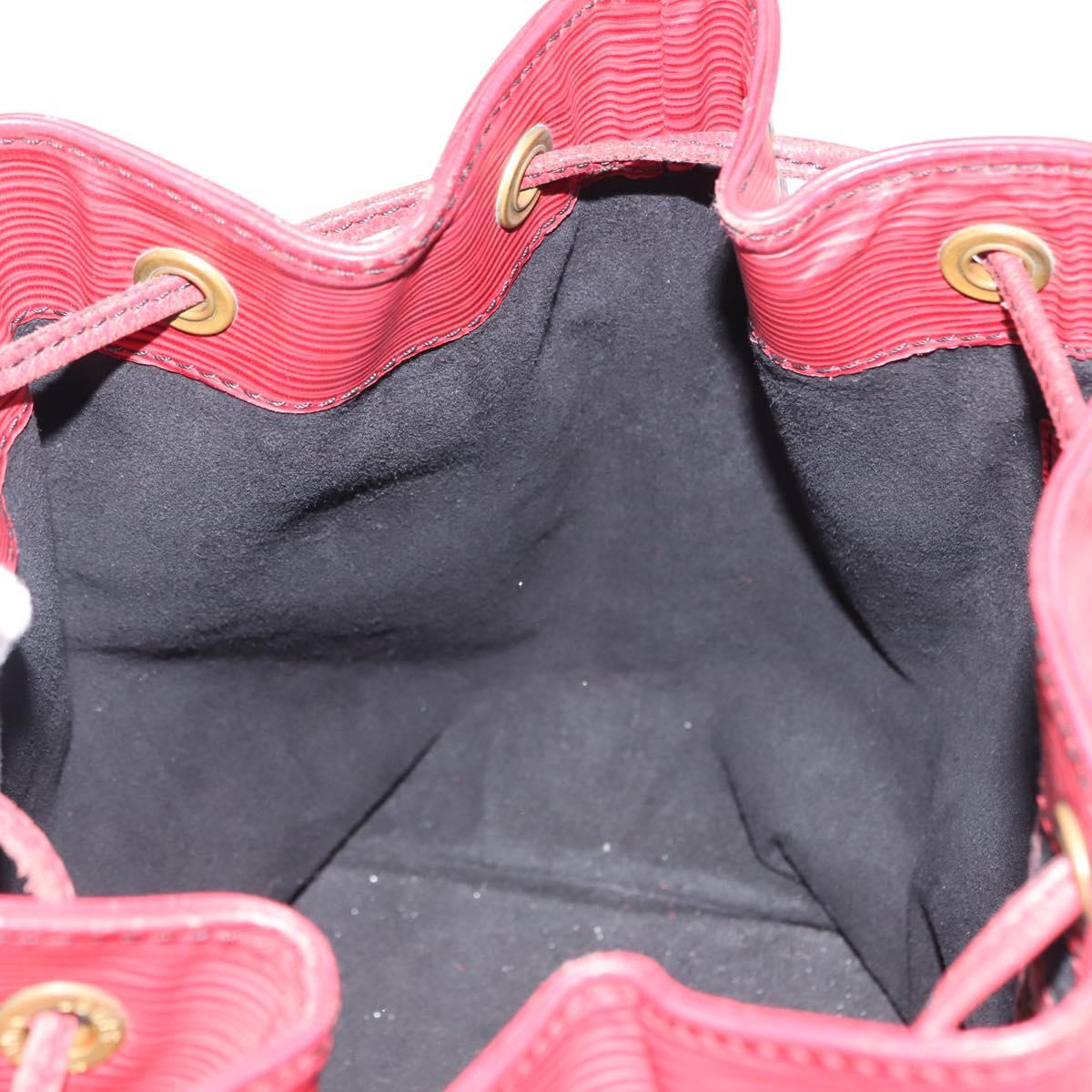 LOUIS VUITTON Epi Petit Noe Shoulder Bag Red M44107 LV Auth 150540