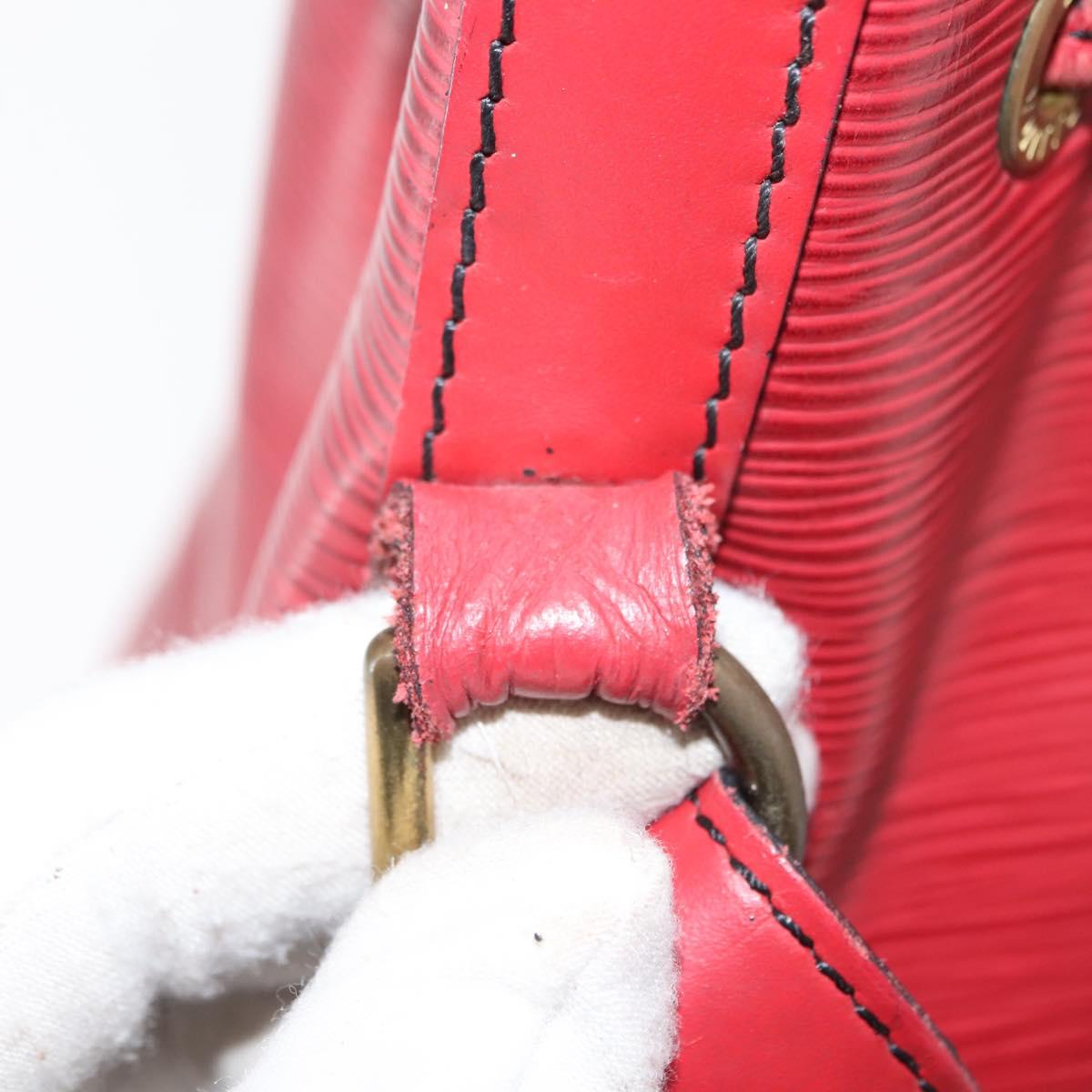 LOUIS VUITTON Epi Petit Noe Shoulder Bag Red M44107 LV Auth 150540