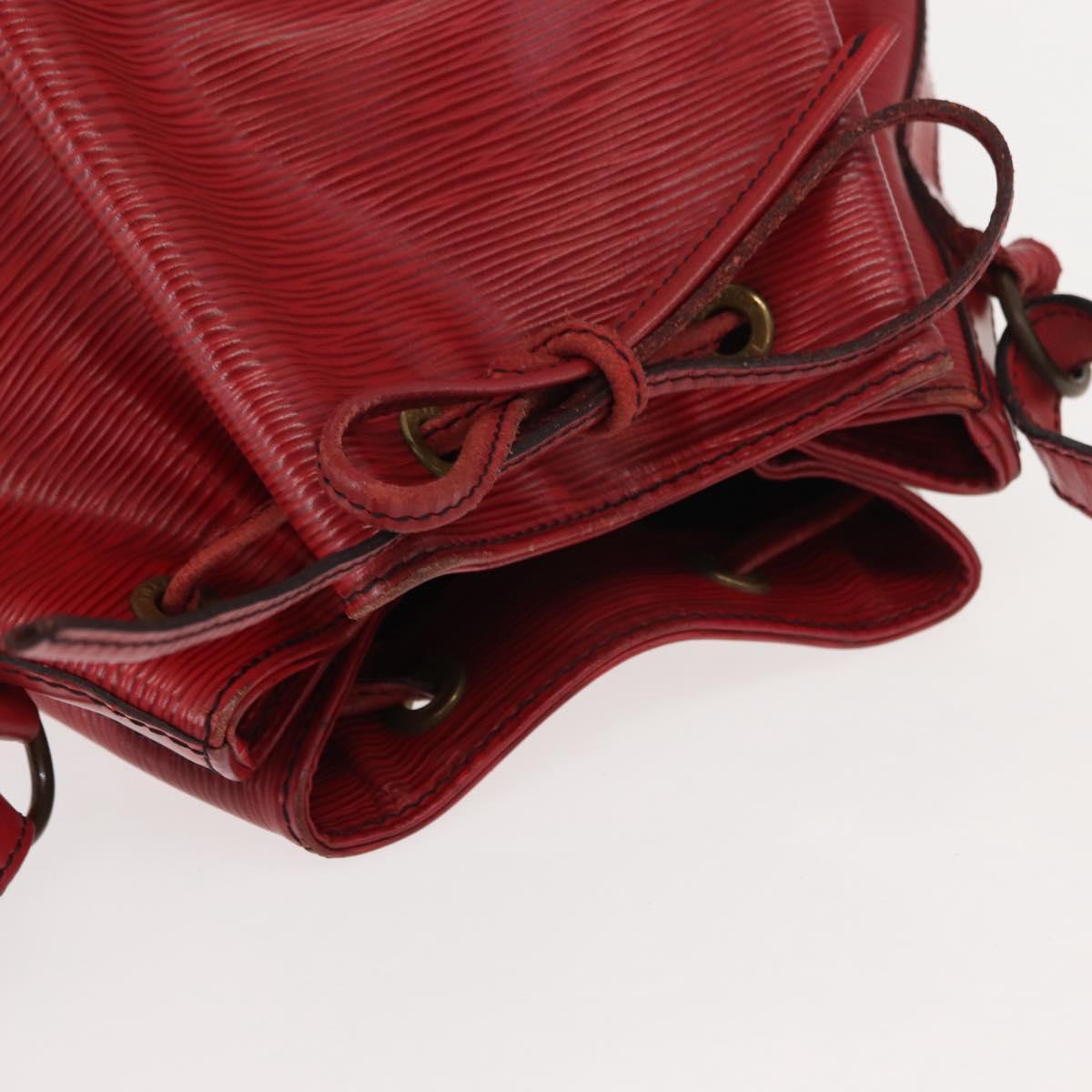 LOUIS VUITTON Epi Petit Noe Shoulder Bag Red M44107 LV Auth 150540