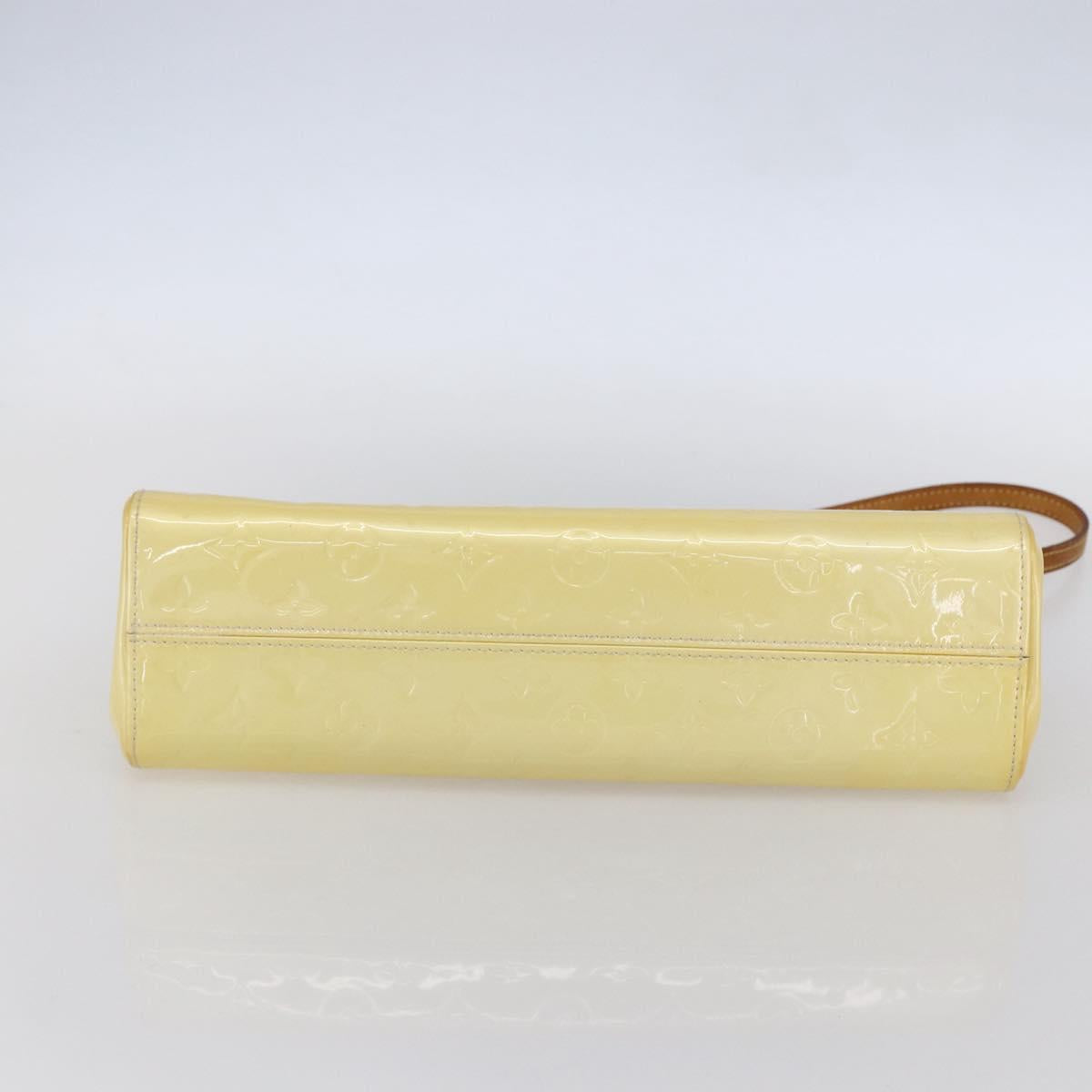 LOUIS VUITTON Monogram Vernis Roxbury Drive Hand Bag Perle M91374 Auth 150542