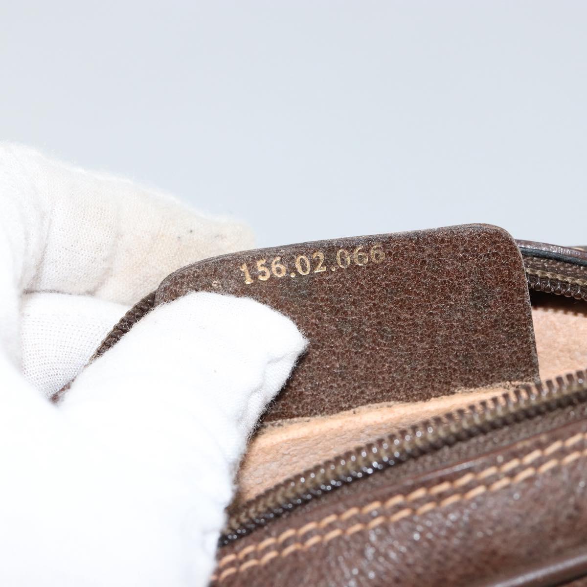 GUCCI GG Supreme Web Sherry Line Bag PVC Beige Red 156 02 066 Auth 150544