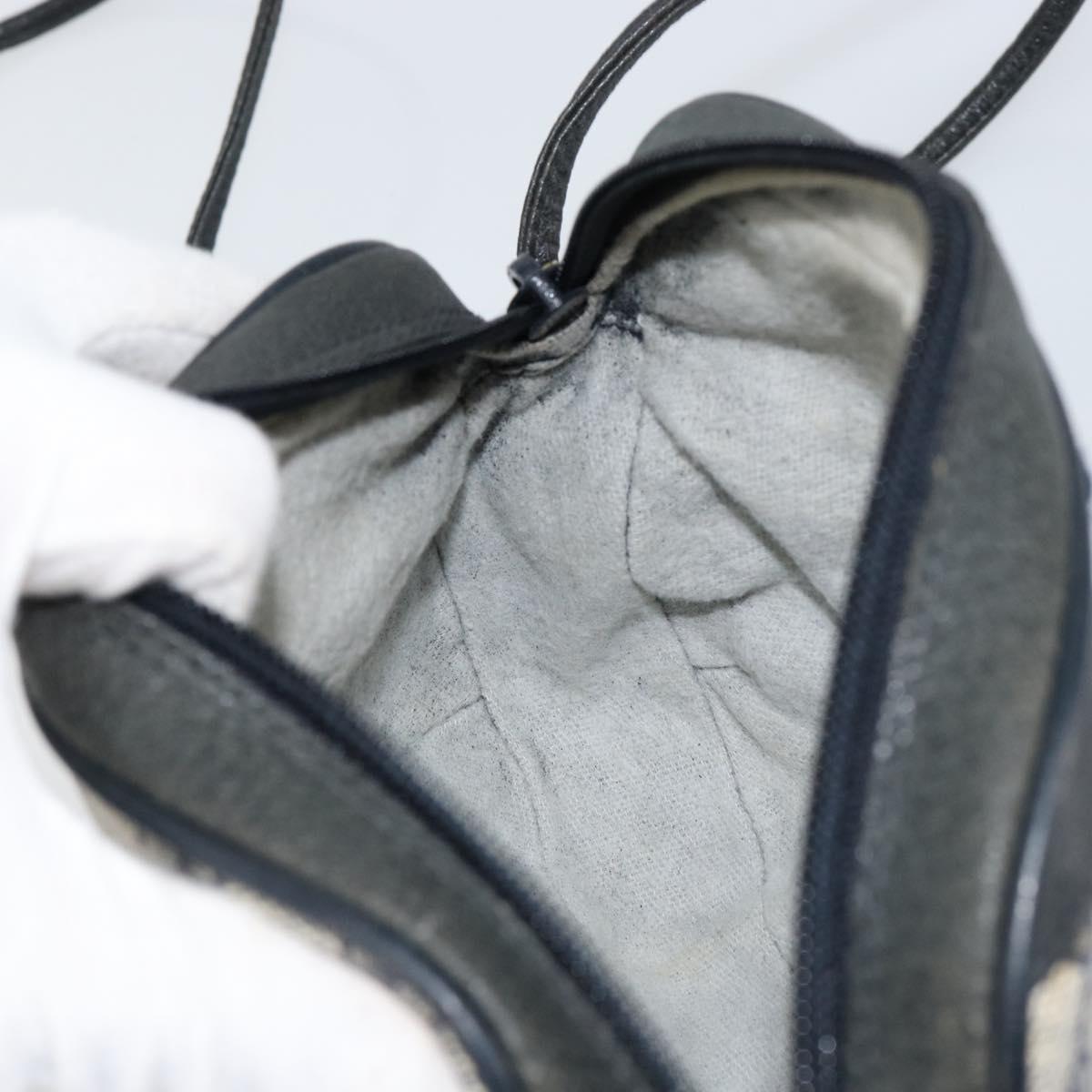 GUCCI GG Supreme Sherry Line Shoulder Bag PVC Navy Red 89 02 066 Auth 150546