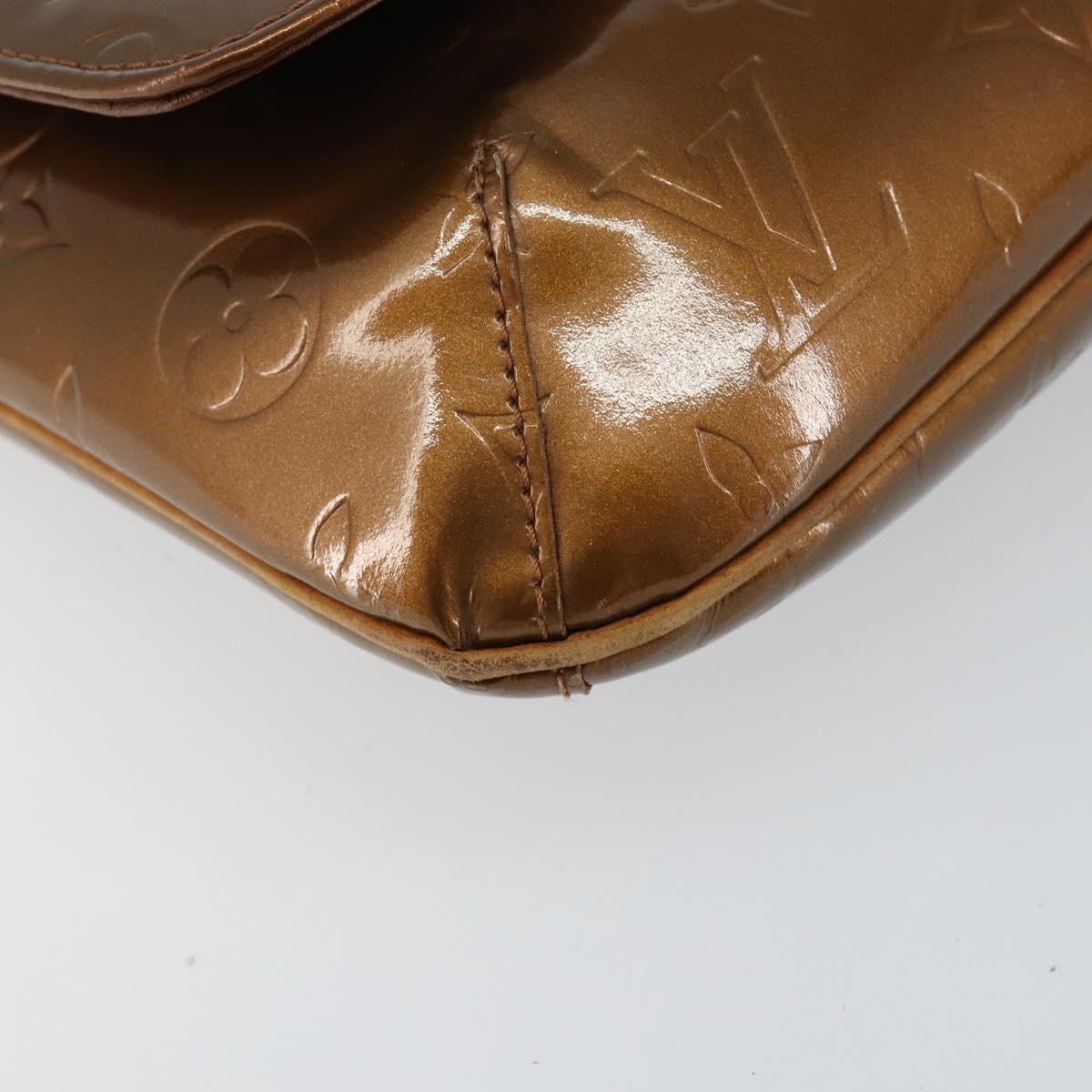 LOUIS VUITTON Monogram Vernis Thompson Street Bag Bronze M91124 LV Auth 150557