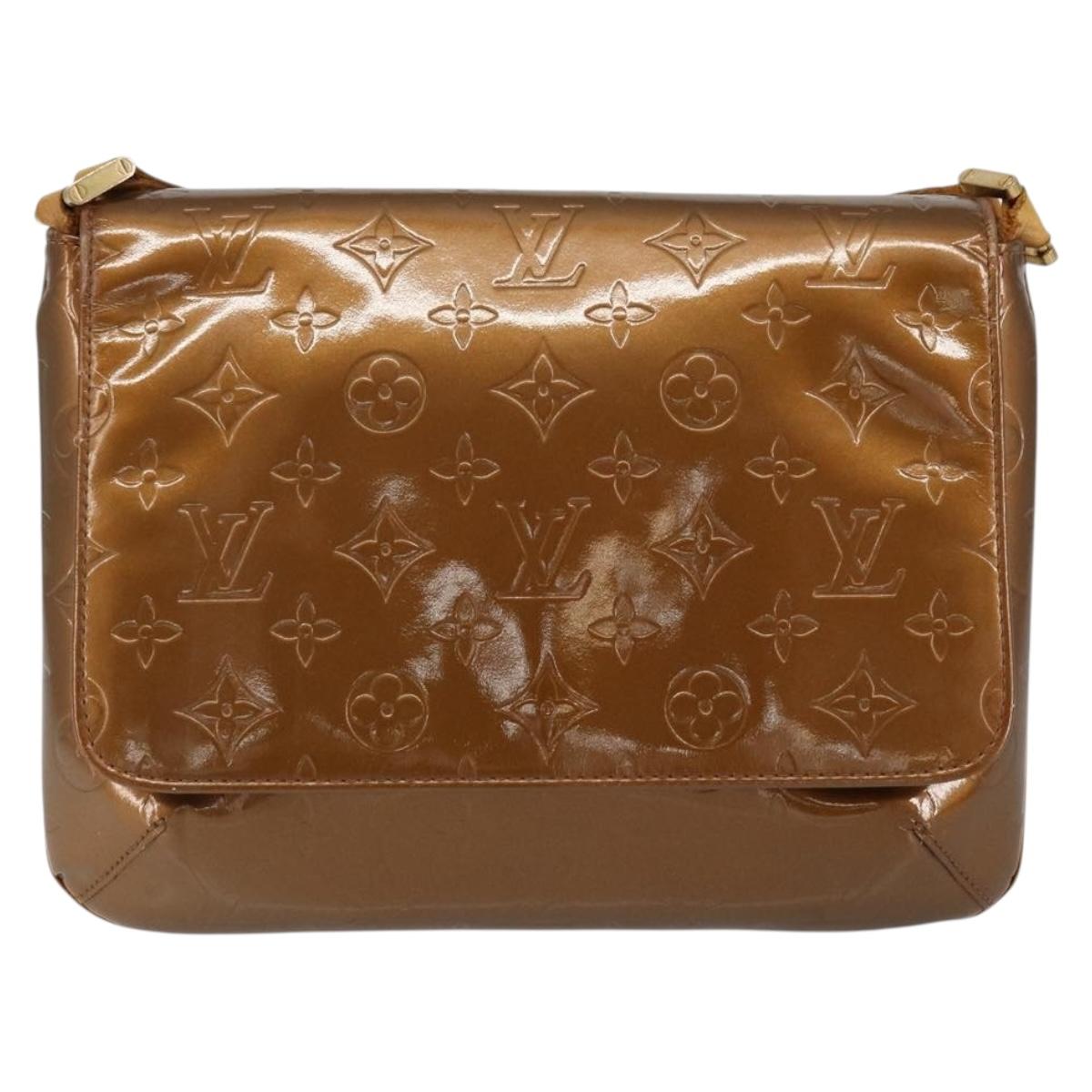 LOUIS VUITTON Monogram Vernis Thompson Street Bag Bronze M91124 LV Auth 150557