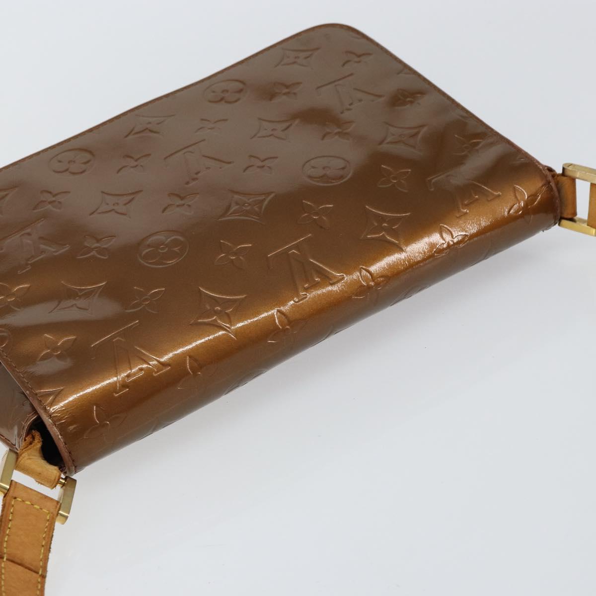 LOUIS VUITTON Monogram Vernis Thompson Street Bag Bronze M91124 LV Auth 150557
