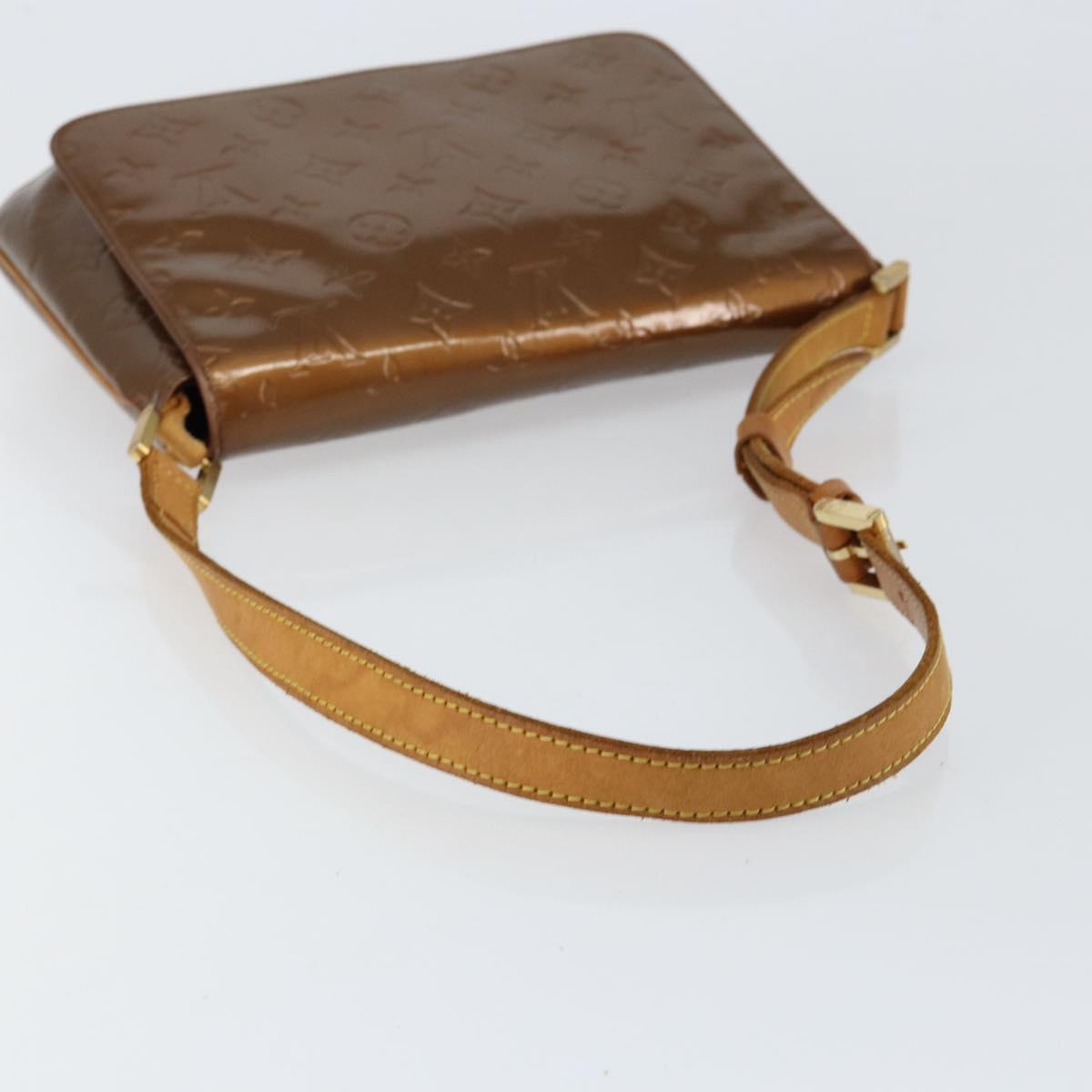 LOUIS VUITTON Monogram Vernis Thompson Street Bag Bronze M91124 LV Auth 150557