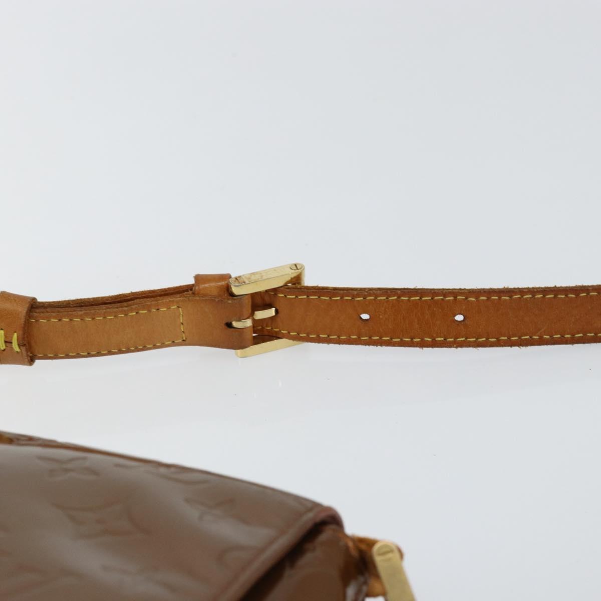 LOUIS VUITTON Monogram Vernis Thompson Street Bag Bronze M91124 LV Auth 150557