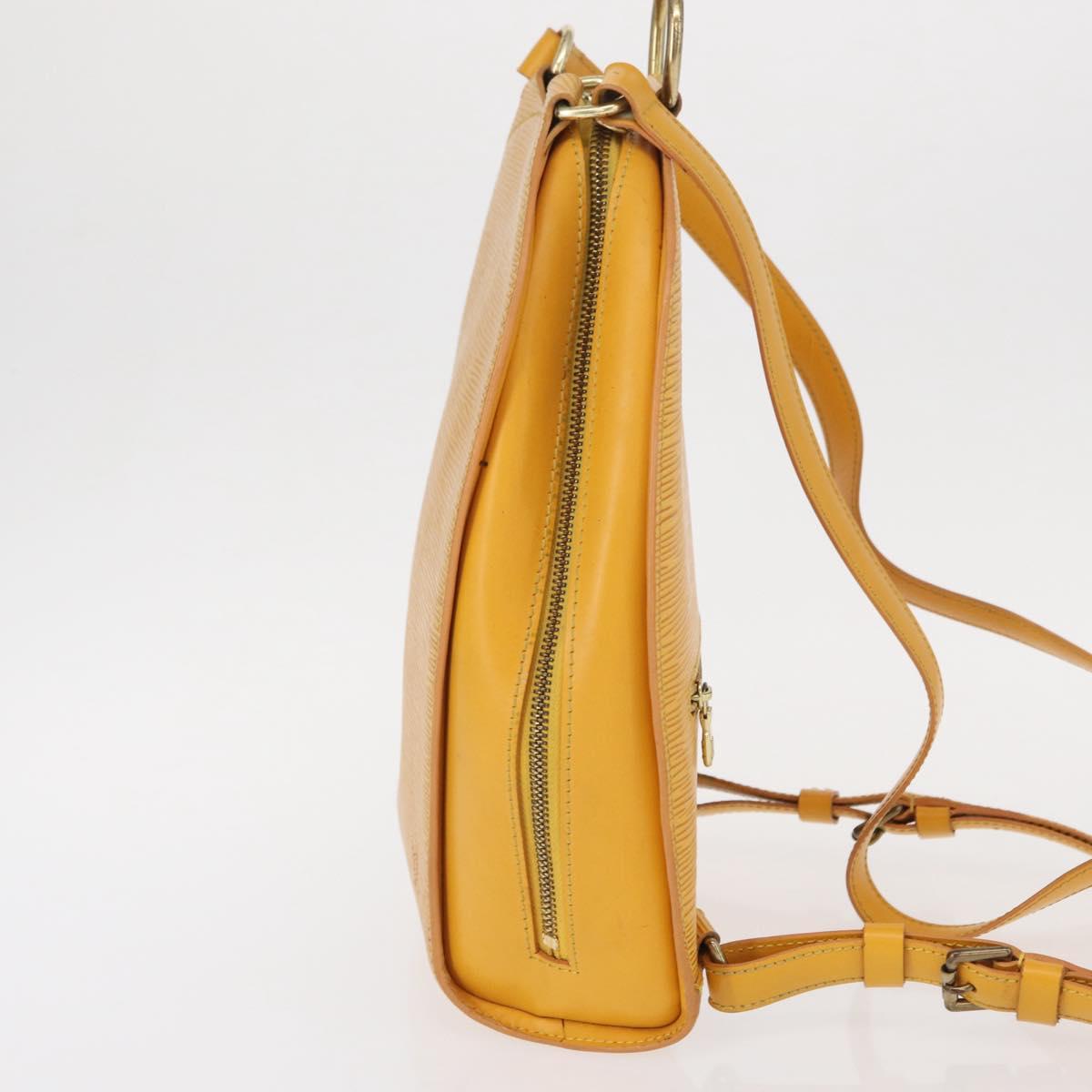 LOUIS VUITTON Epi Mabillon Backpack Yellow M52239 LV Auth 150563