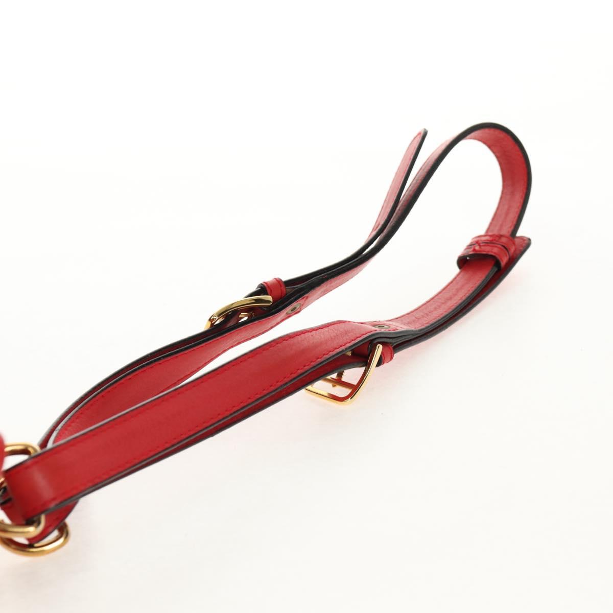 CELINE Shoulder Bag Leather Multicolor Gold Auth 150568