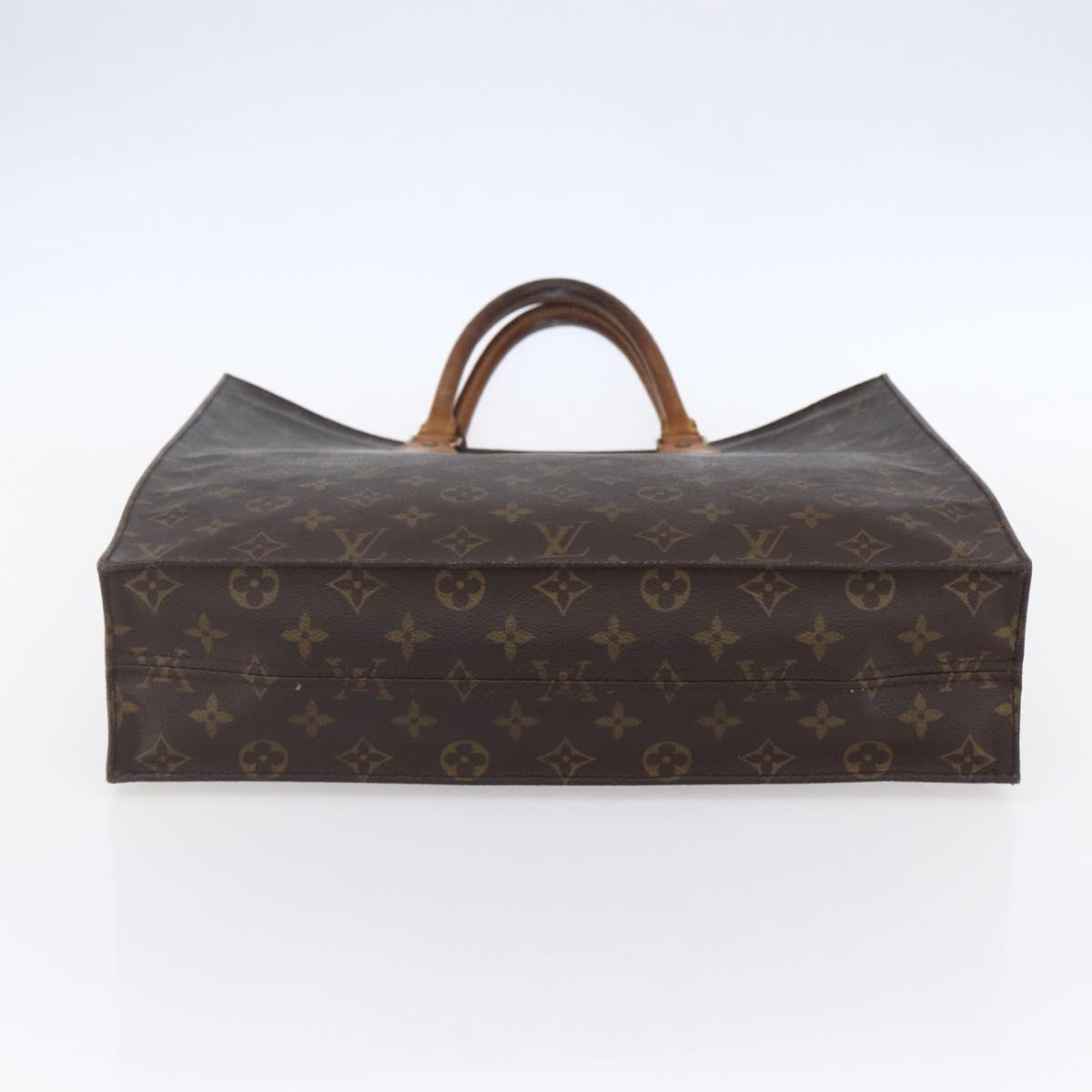 LOUIS VUITTON Monogram Sac Plat Hand Bag M51140 LV Auth 150580