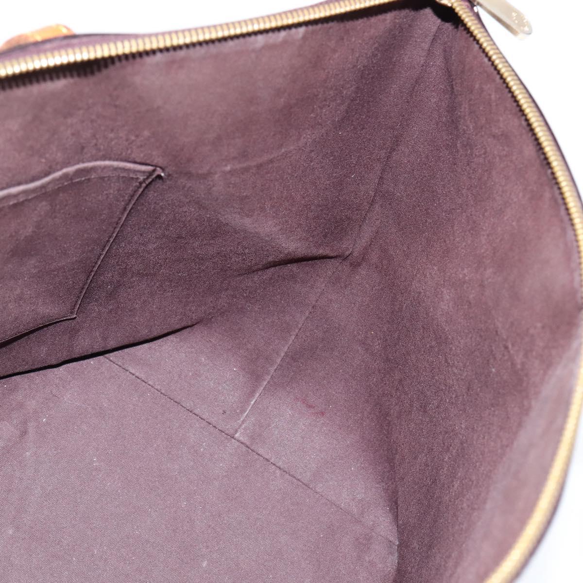 LOUIS VUITTON Monogram Vernis Bellevue GM Tote Bag Amarante M93589 Auth 150583