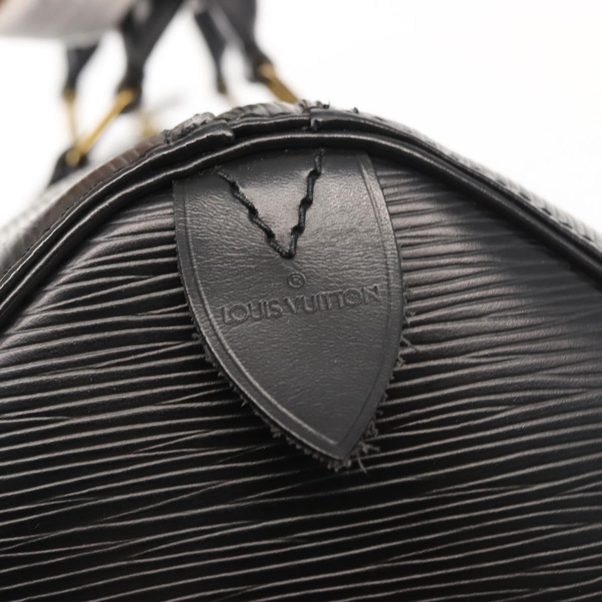 LOUIS VUITTON Epi Speedy 35 Hand Bag Black M42992 LV Auth 150584V