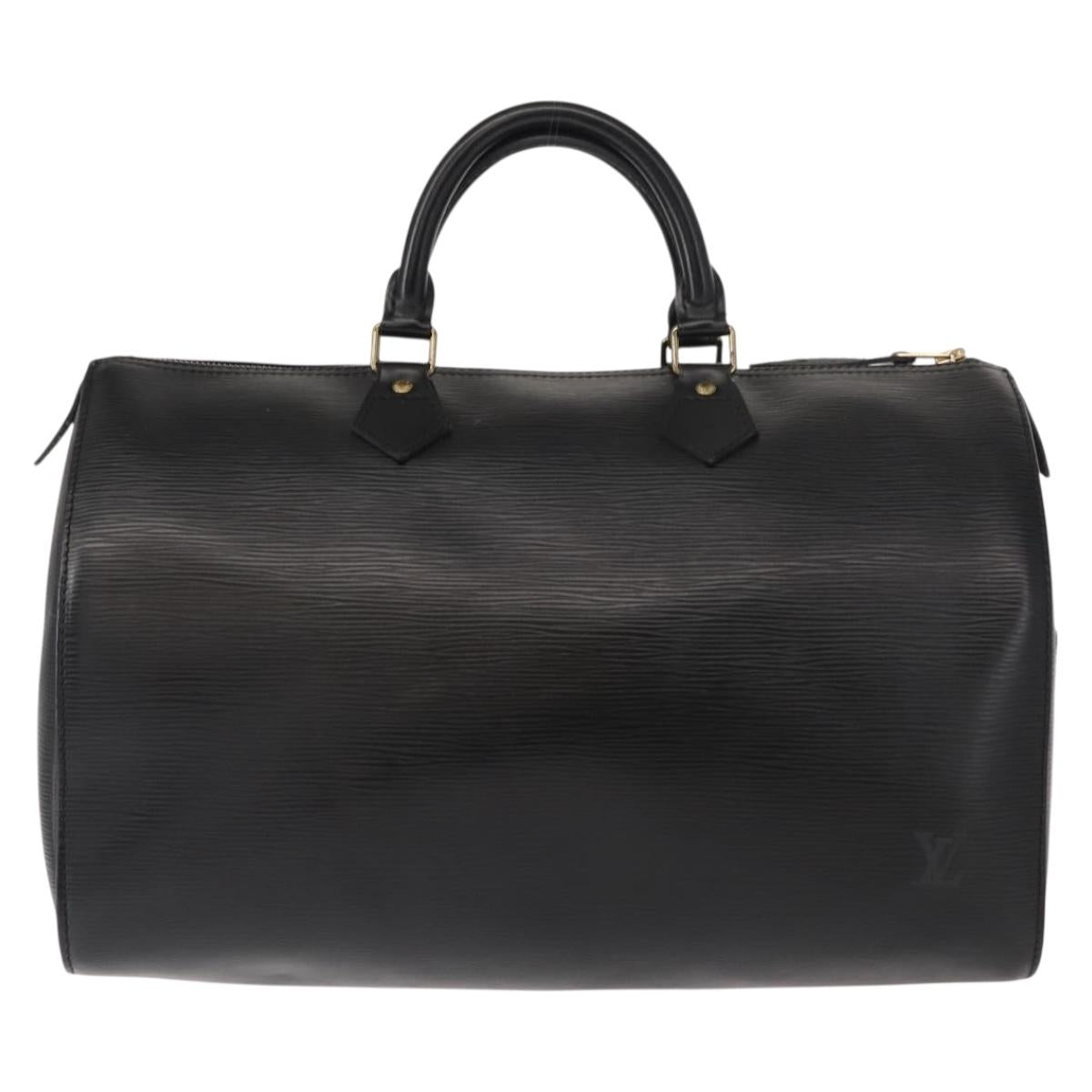 LOUIS VUITTON Epi Speedy 35 Hand Bag Black M42992 LV Auth 150584V