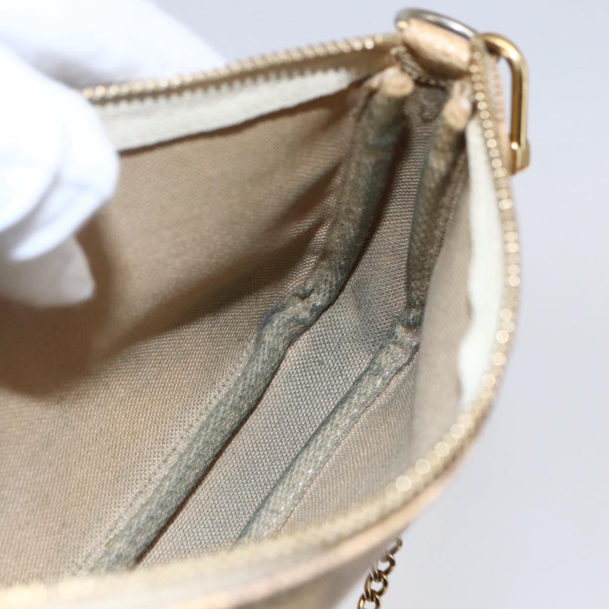 LOUIS VUITTON Damier Azur Mini Pochette Accessoires Pouch N63005 LV Auth 150585