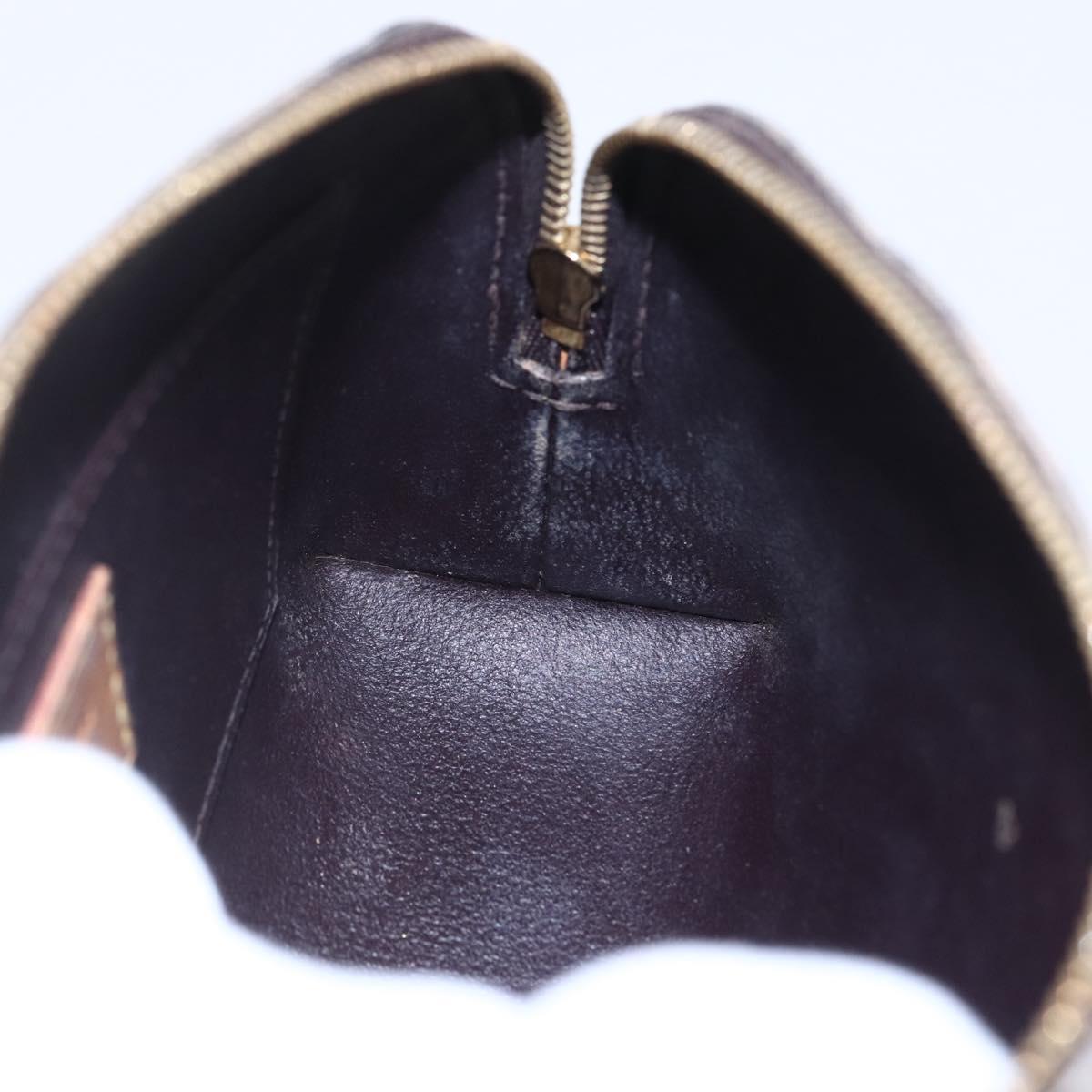 LOUIS VUITTON Vernis Pochette Cosmetic PM Pouch Amarante M91495 LV Auth 150586