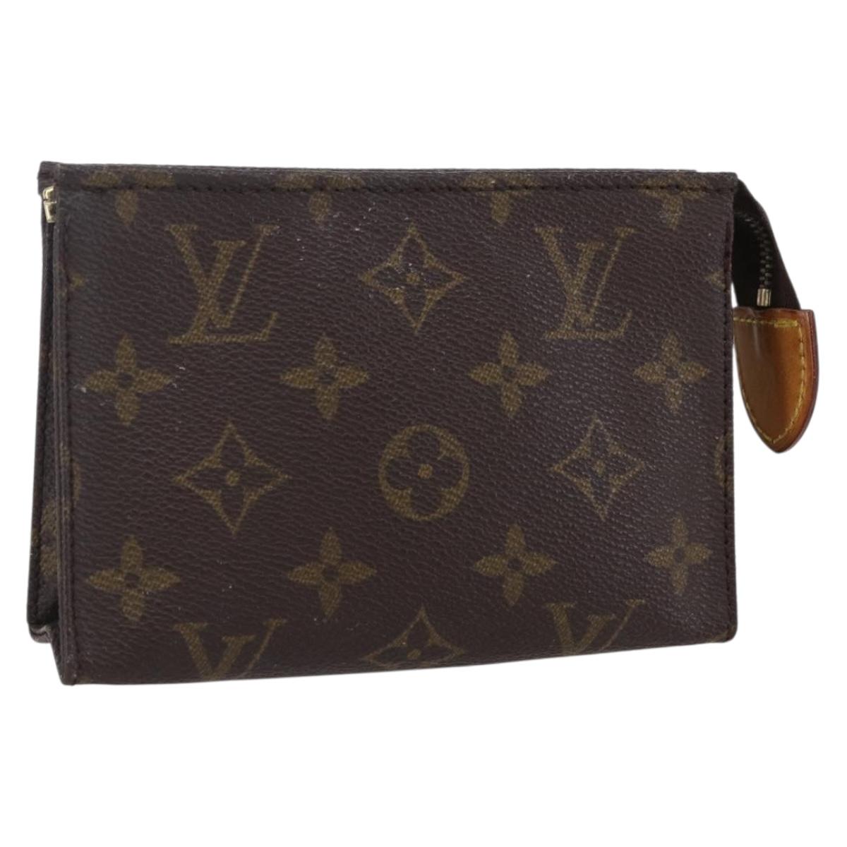 LOUIS VUITTON Monogram Poche Toilette 15 Pouch M47546 LV Auth 150595