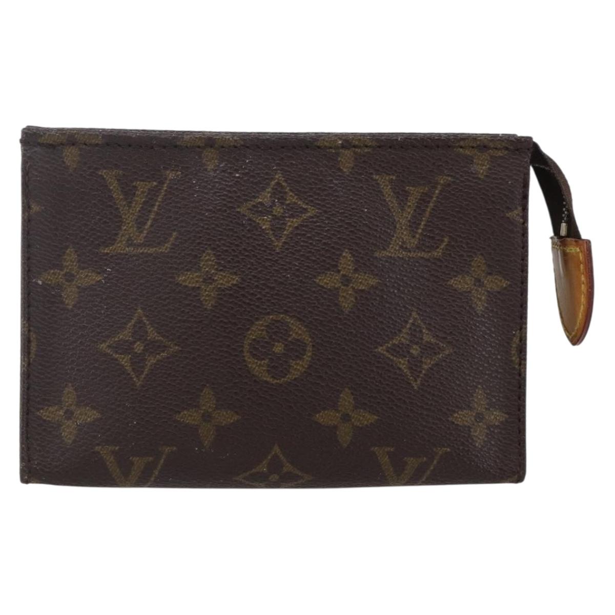 LOUIS VUITTON Monogram Poche Toilette 15 Pouch M47546 LV Auth 150595