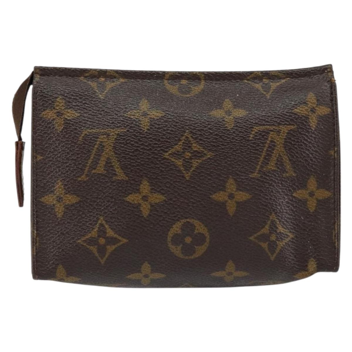 LOUIS VUITTON Monogram Poche Toilette 15 Pouch M47546 LV Auth 150596