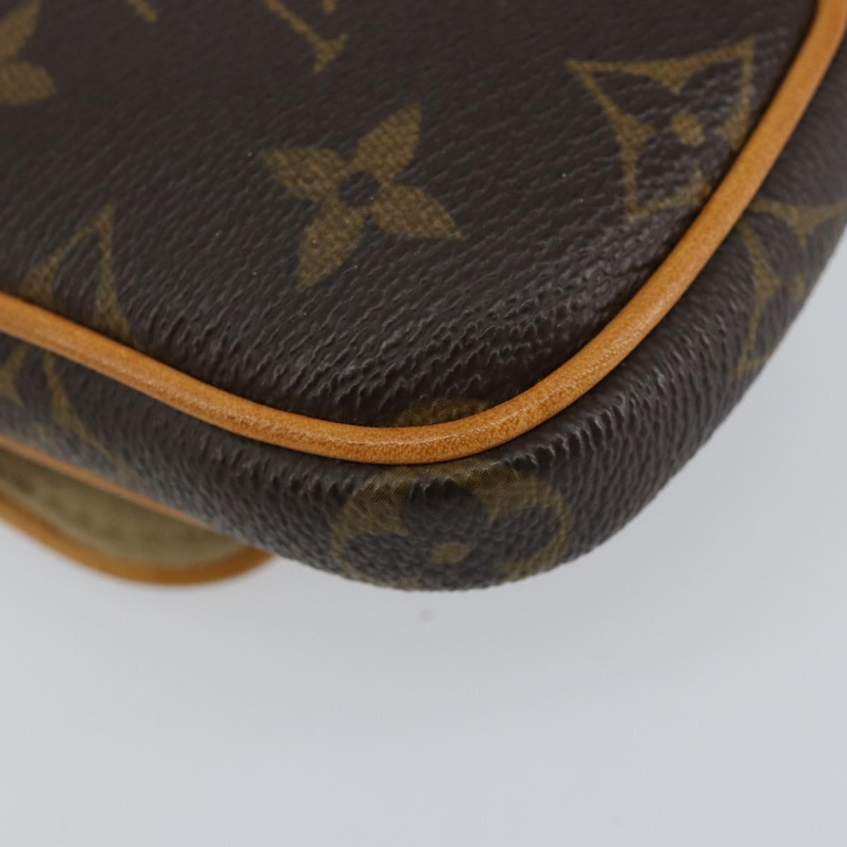 LOUIS VUITTON Monogram Pochette turum Pouch M60020 LV Auth 150599