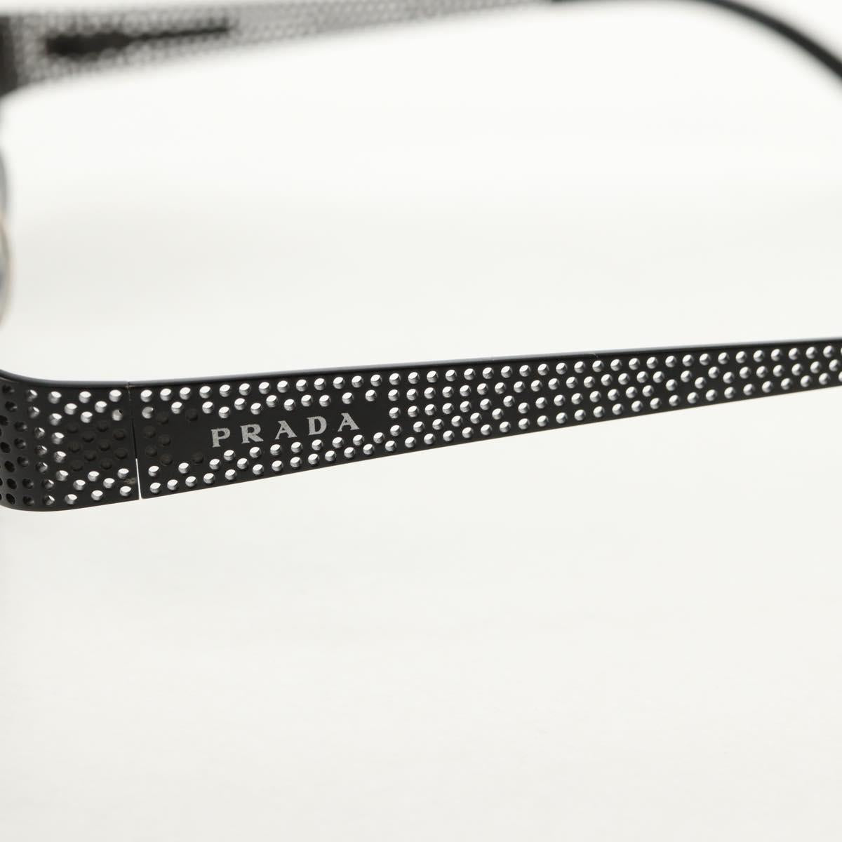 PRADA Sunglasses metal Black SPR511 Auth 150604V