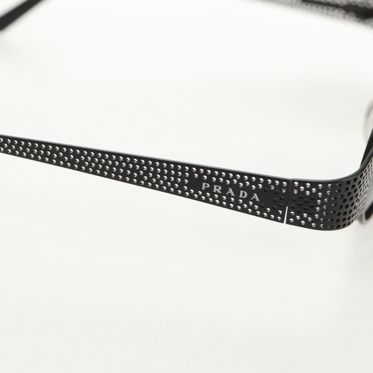 PRADA Sunglasses metal Black SPR511 Auth 150604V