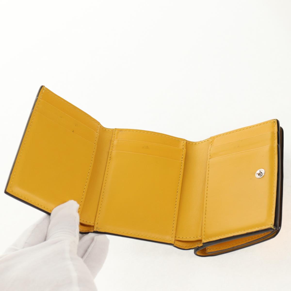 FENDI Zucca Canvas Compact Wallet PVC FENDI x FRGMT x POKMON Black Auth 150605M