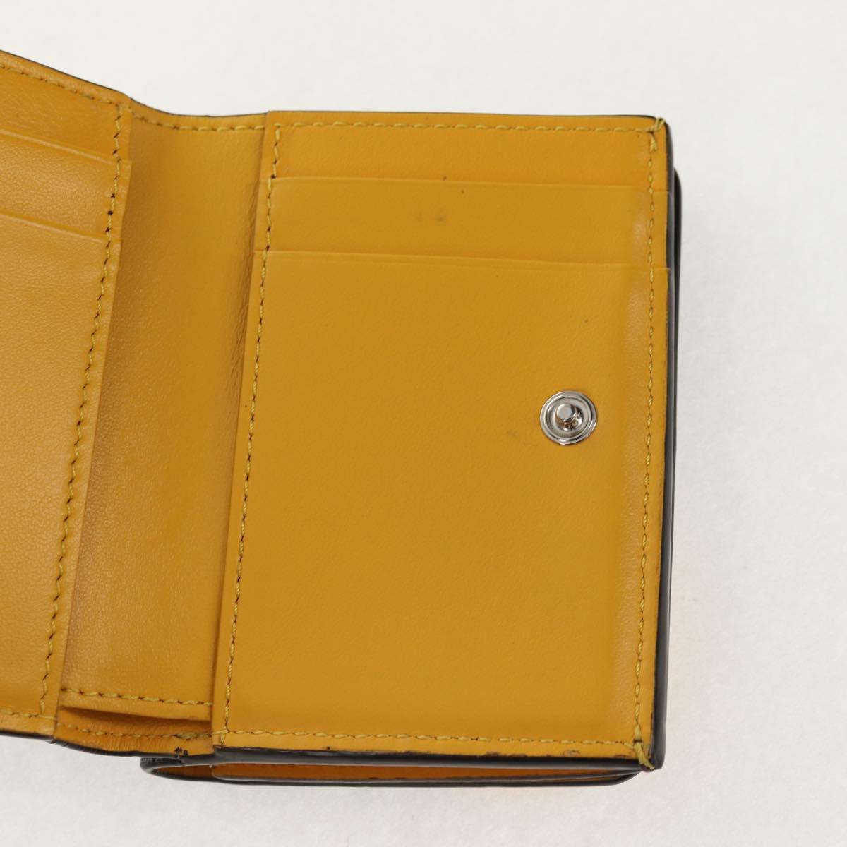 FENDI Zucca Canvas Compact Wallet PVC FENDI x FRGMT x POKMON Black Auth 150605M