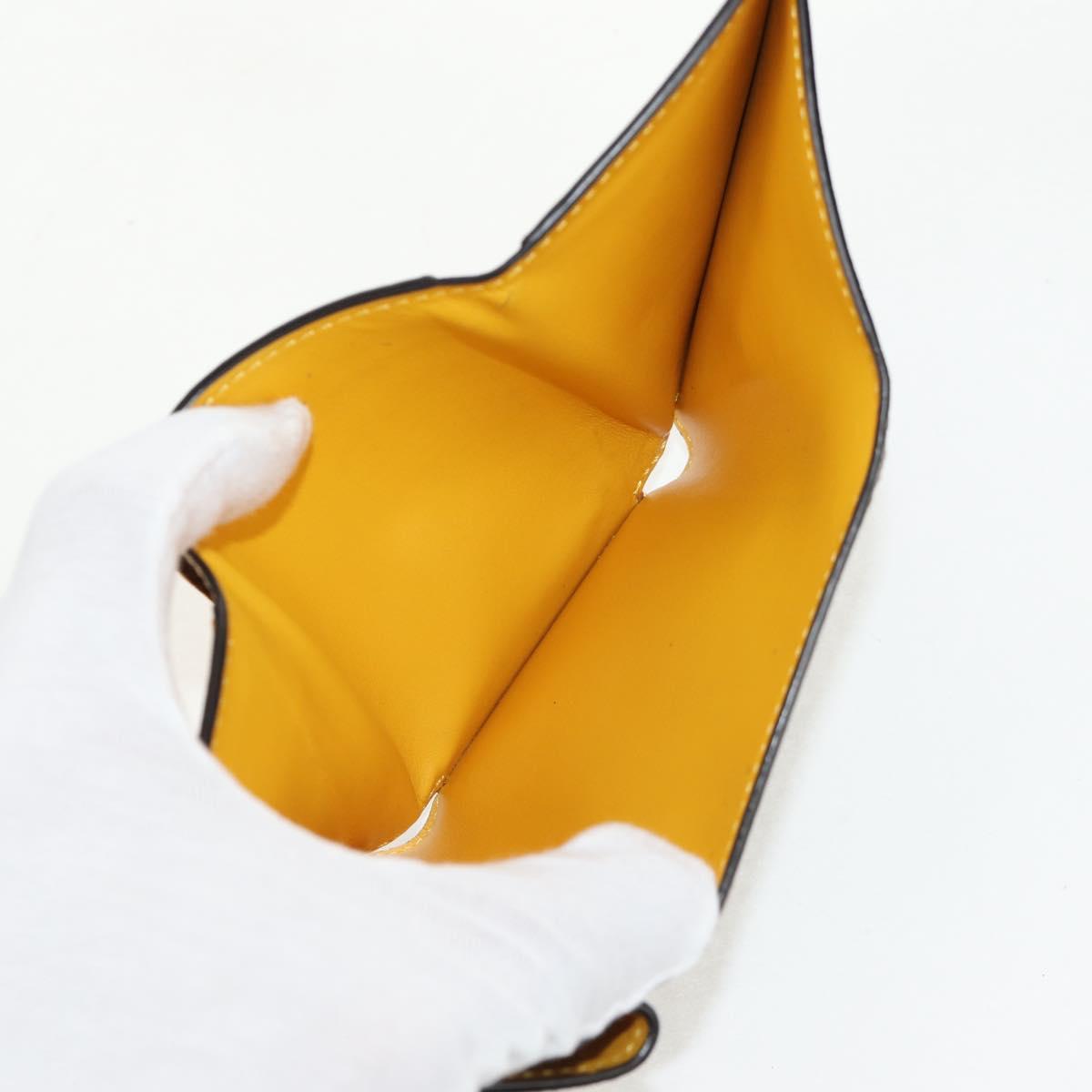 FENDI Zucca Canvas Compact Wallet PVC FENDI x FRGMT x POKMON Black Auth 150605M