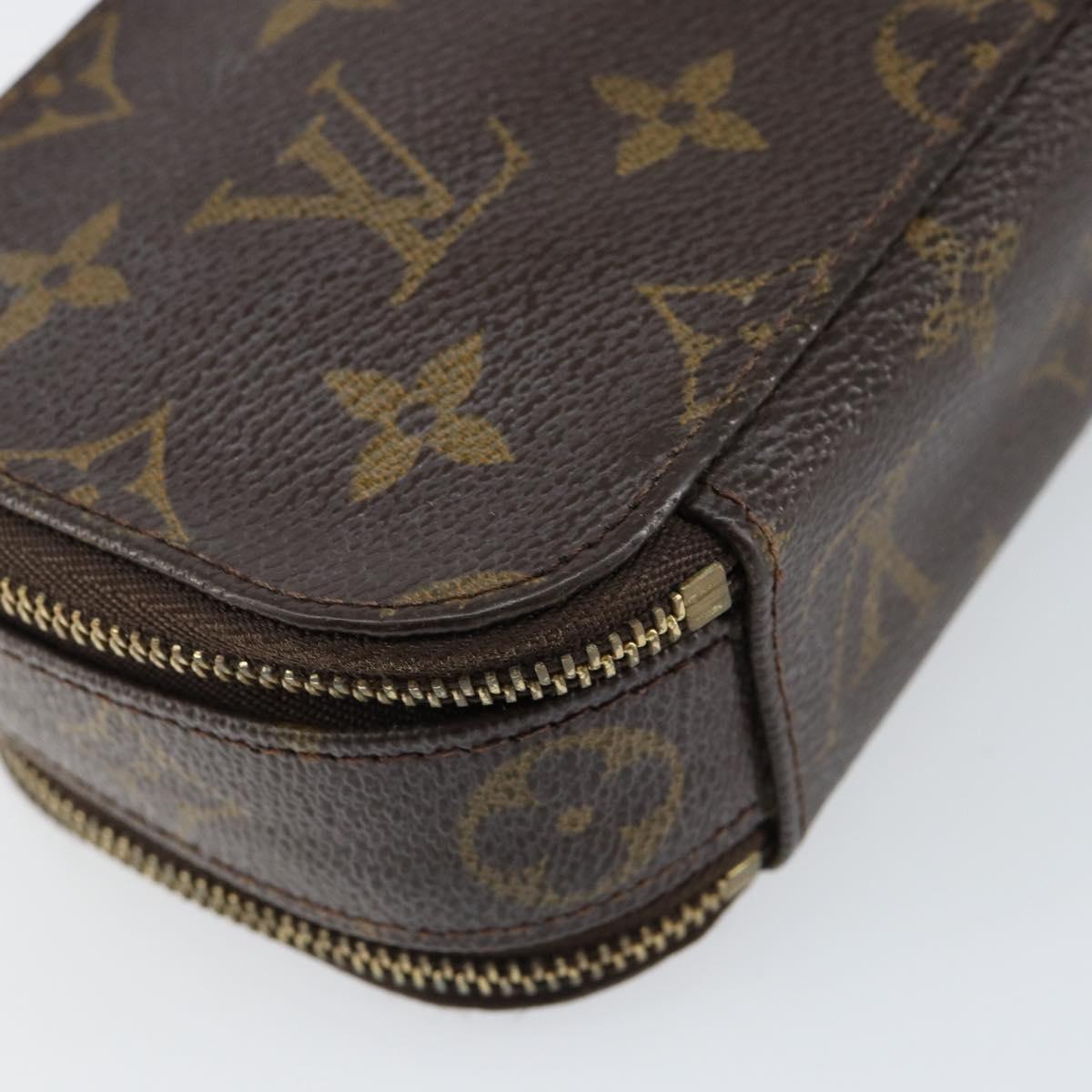 LOUIS VUITTON Monogram Trousse Brush PM Cosmetic Pouch M47510 LV Auth 150607