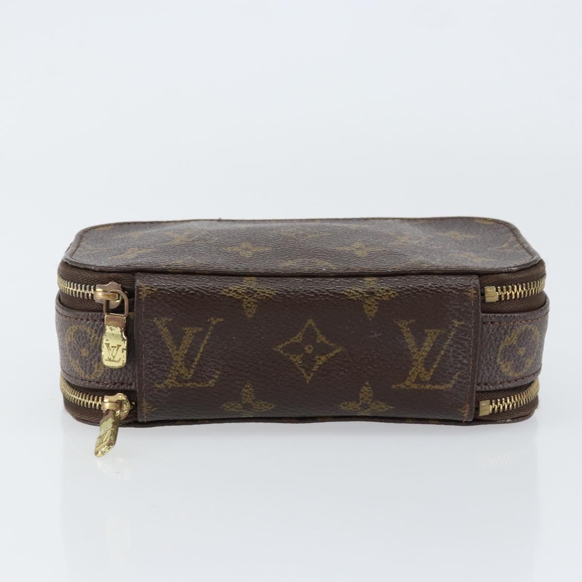 LOUIS VUITTON Monogram Trousse Brush PM Cosmetic Pouch M47510 LV Auth 150607