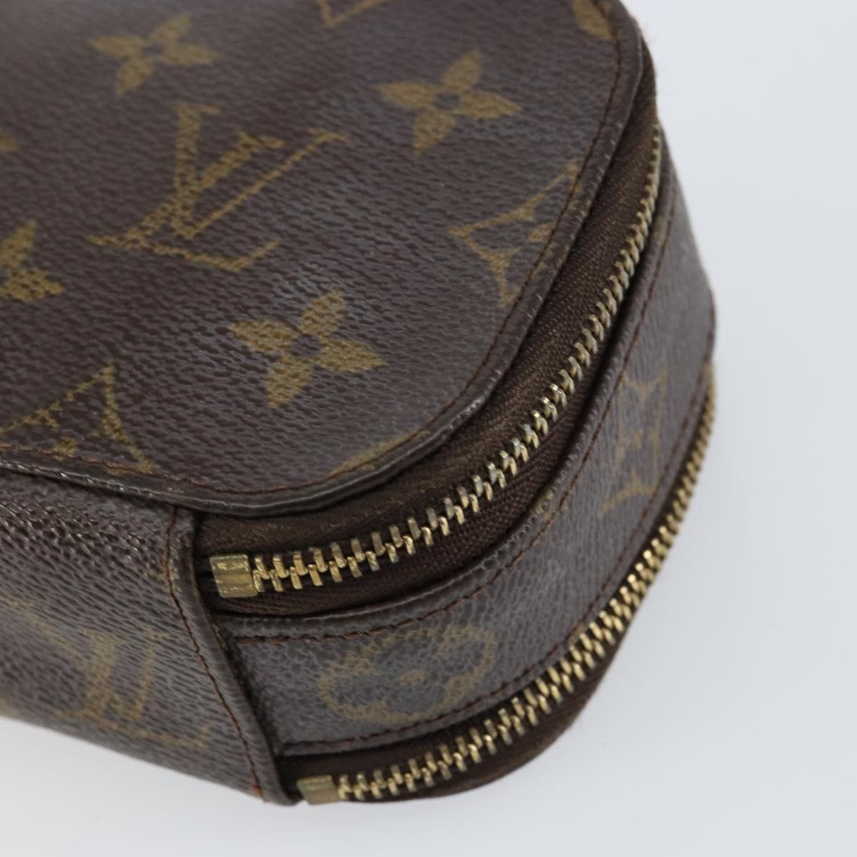 LOUIS VUITTON Monogram Trousse Brush PM Cosmetic Pouch M47510 LV Auth 150607