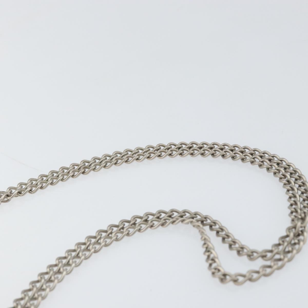 CHANEL Chain Shoulder Bag Vinyl Red Silver CC Auth 150609