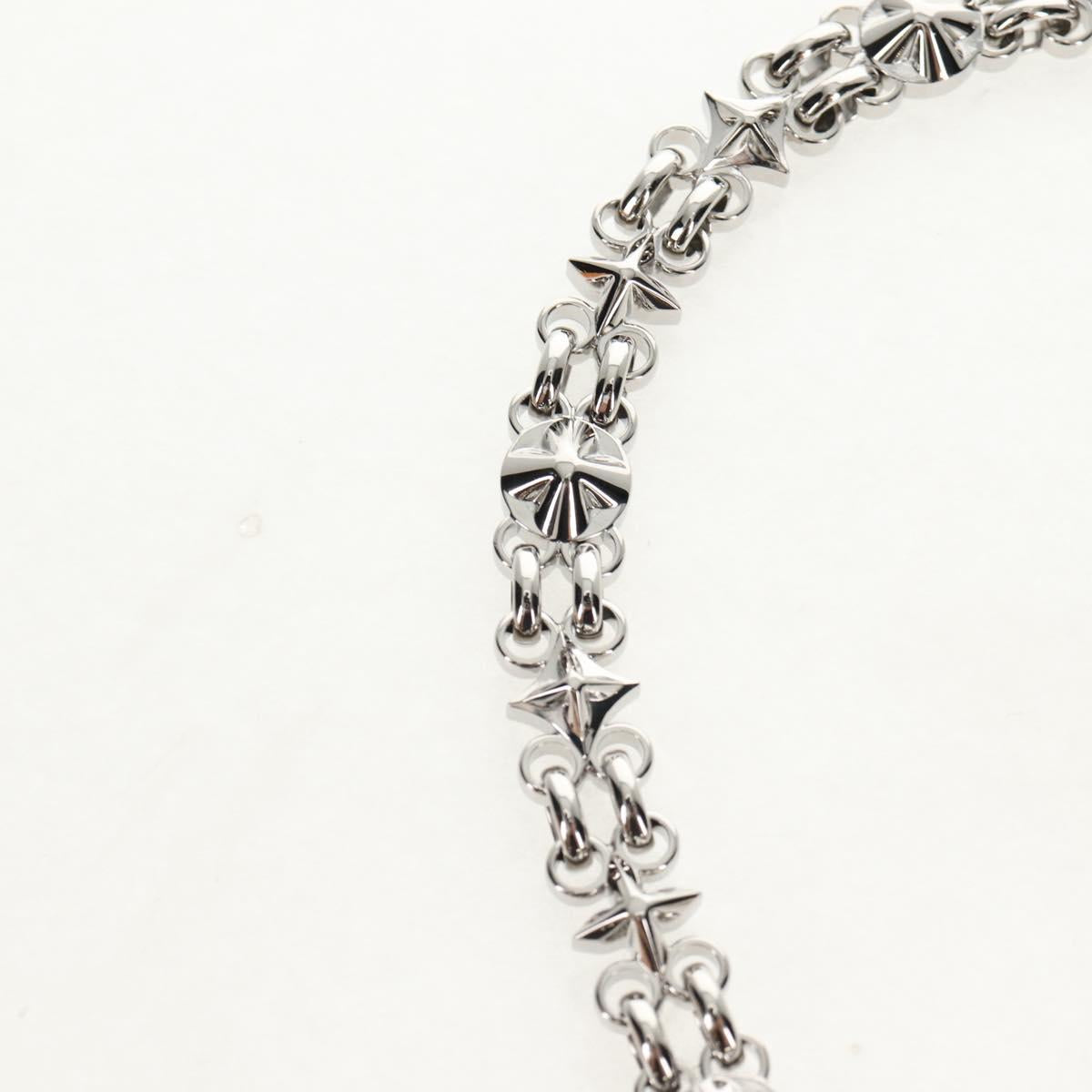 LOUIS VUITTON Chain Shoulder Strap metal 25.6"" Silver LV Auth 150633M